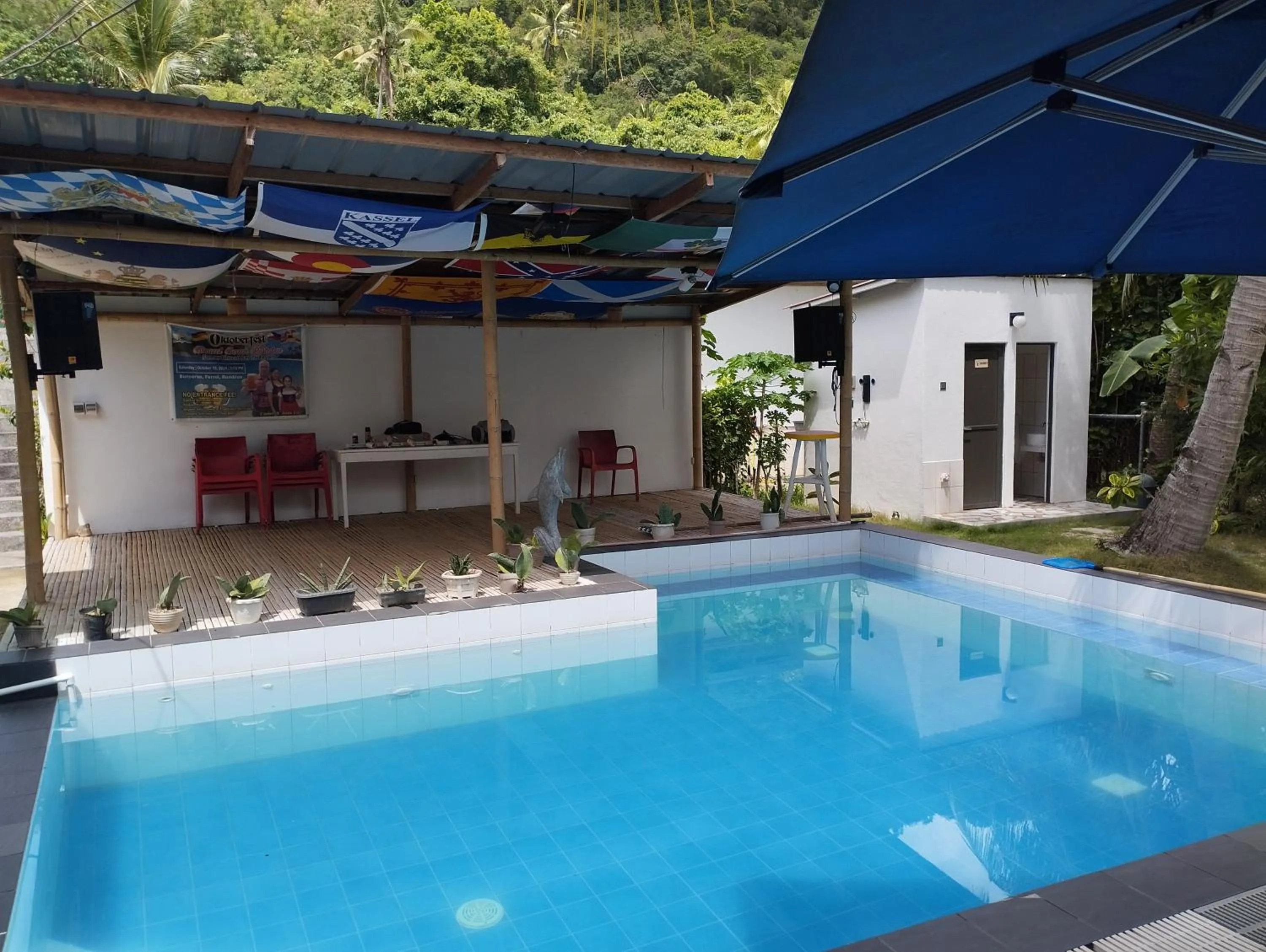 Swimming pool in Binucot Beach Resort