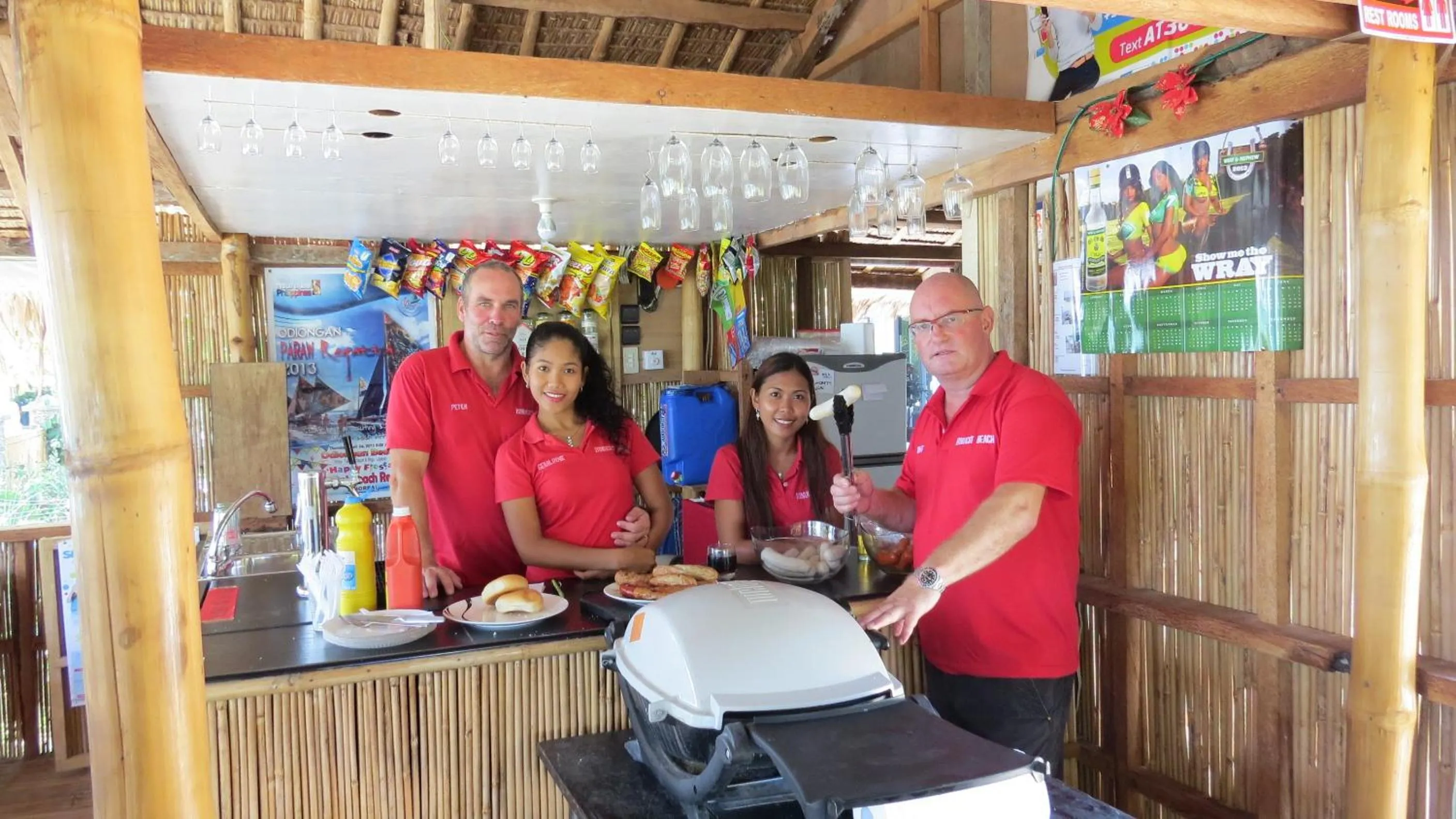 Staff in Binucot Beach Resort