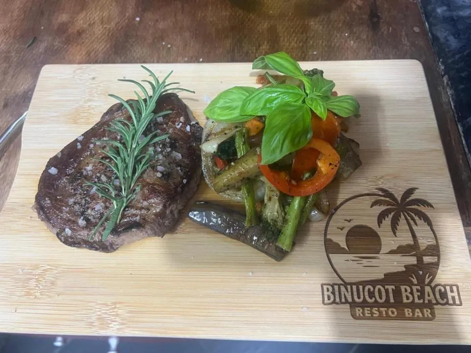 Food and drinks in Binucot Beach Resort