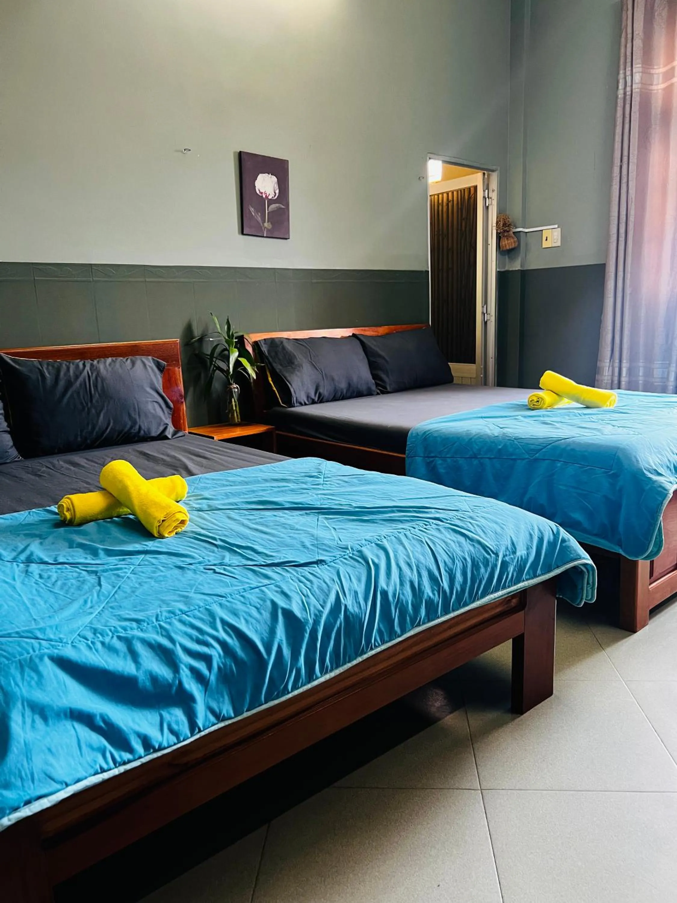 Bed in Yellow Farm Homestay at Tuy Hòa Phú Yên