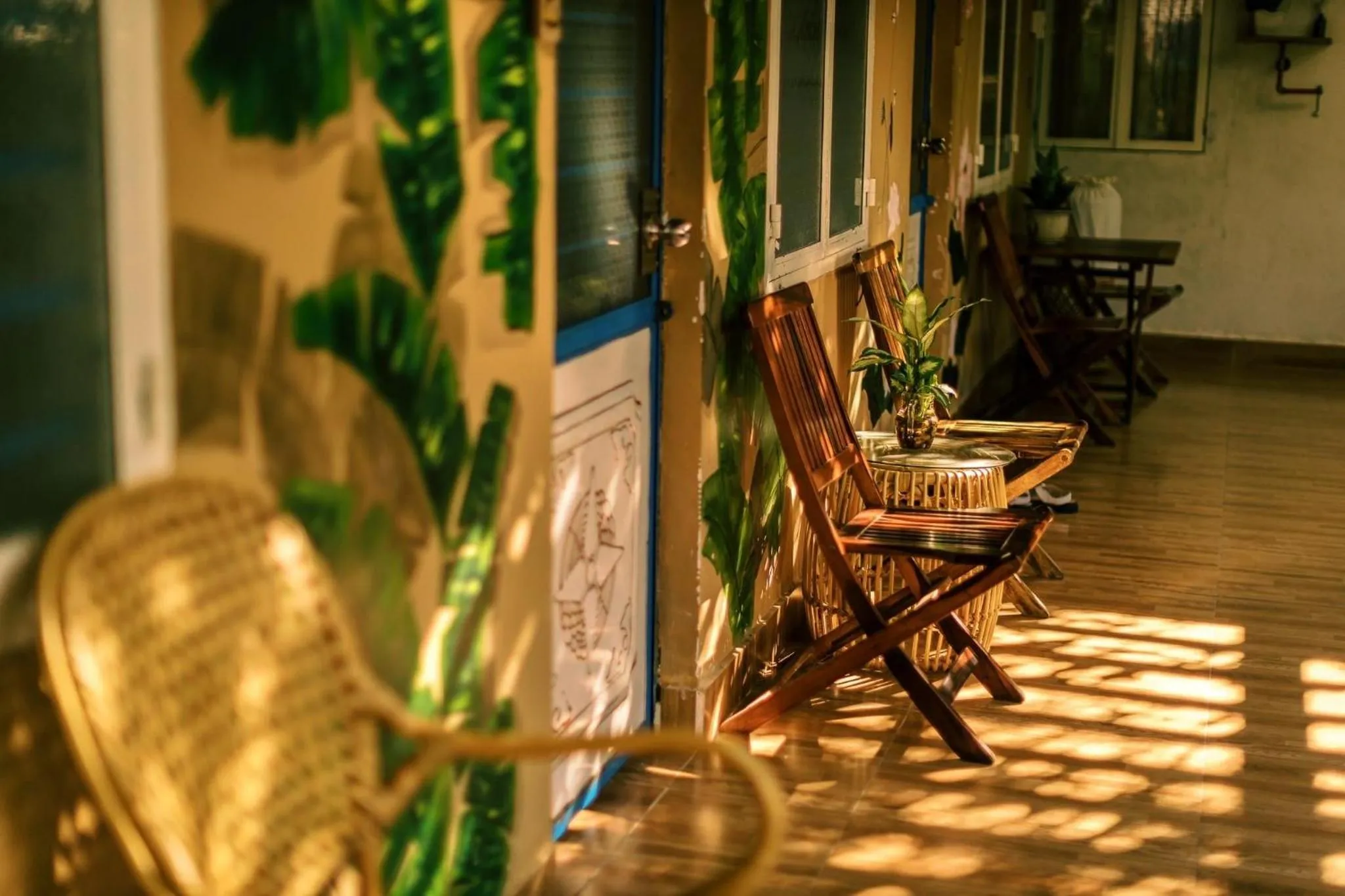 Seating area in Yellow Farm Homestay at Tuy Hòa Phú Yên