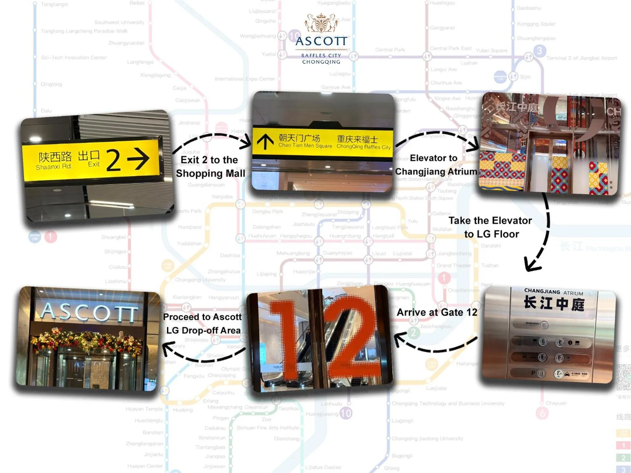 Property logo or sign in Ascott Raffles City Chongqing