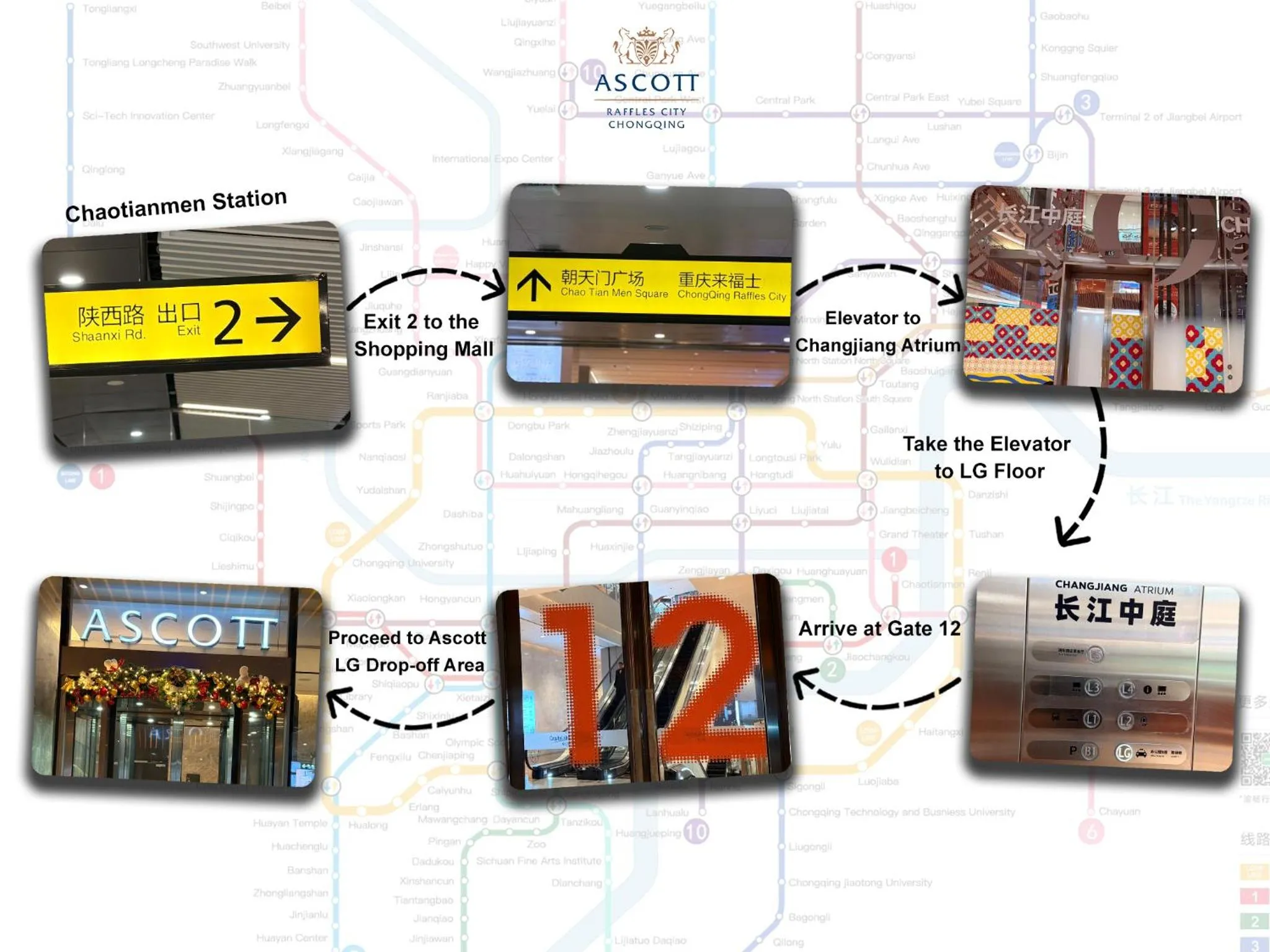 Location in Ascott Raffles City Chongqing