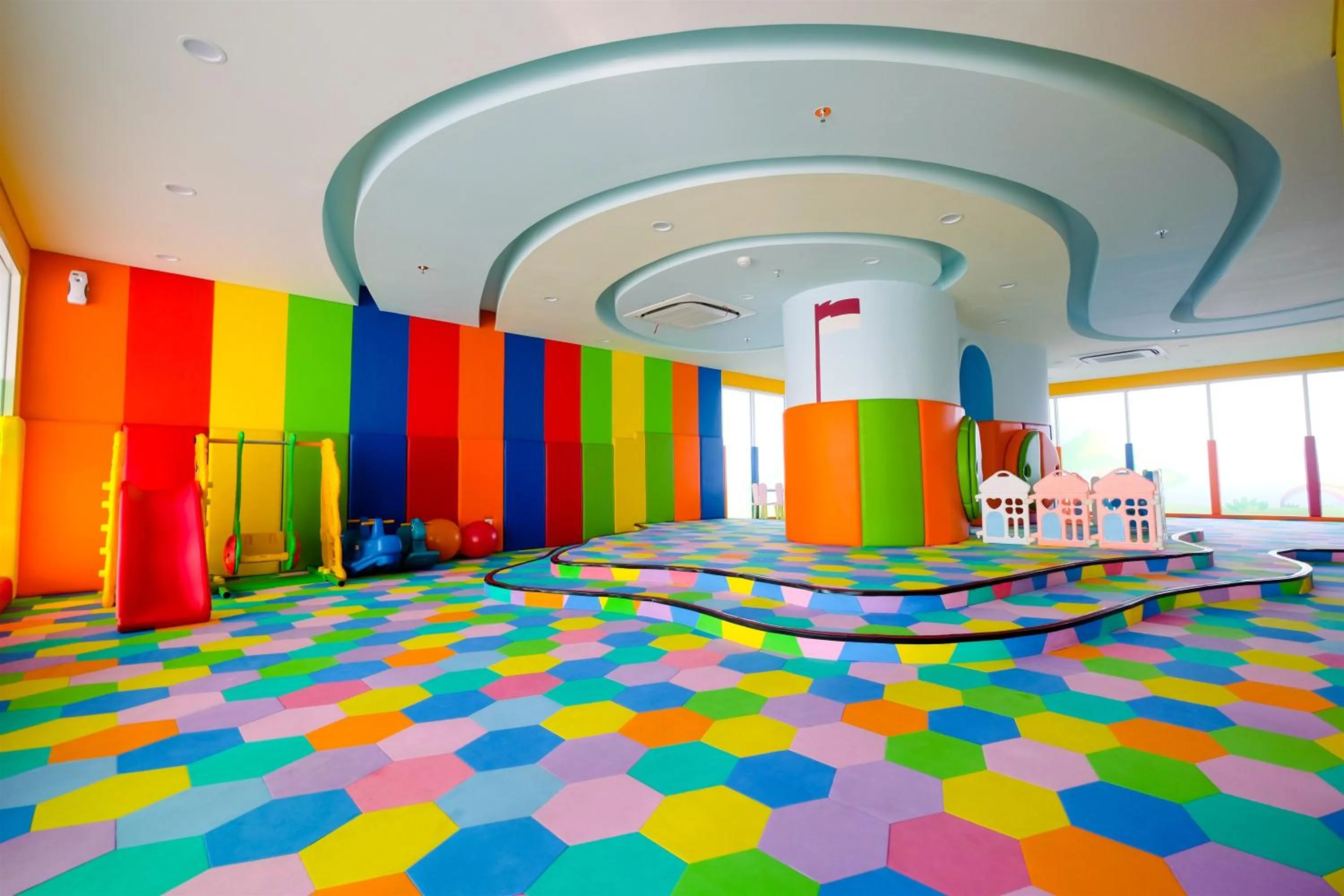 Children play ground in Modern and Cozy Studio Menteng Park Apartment By Travelio