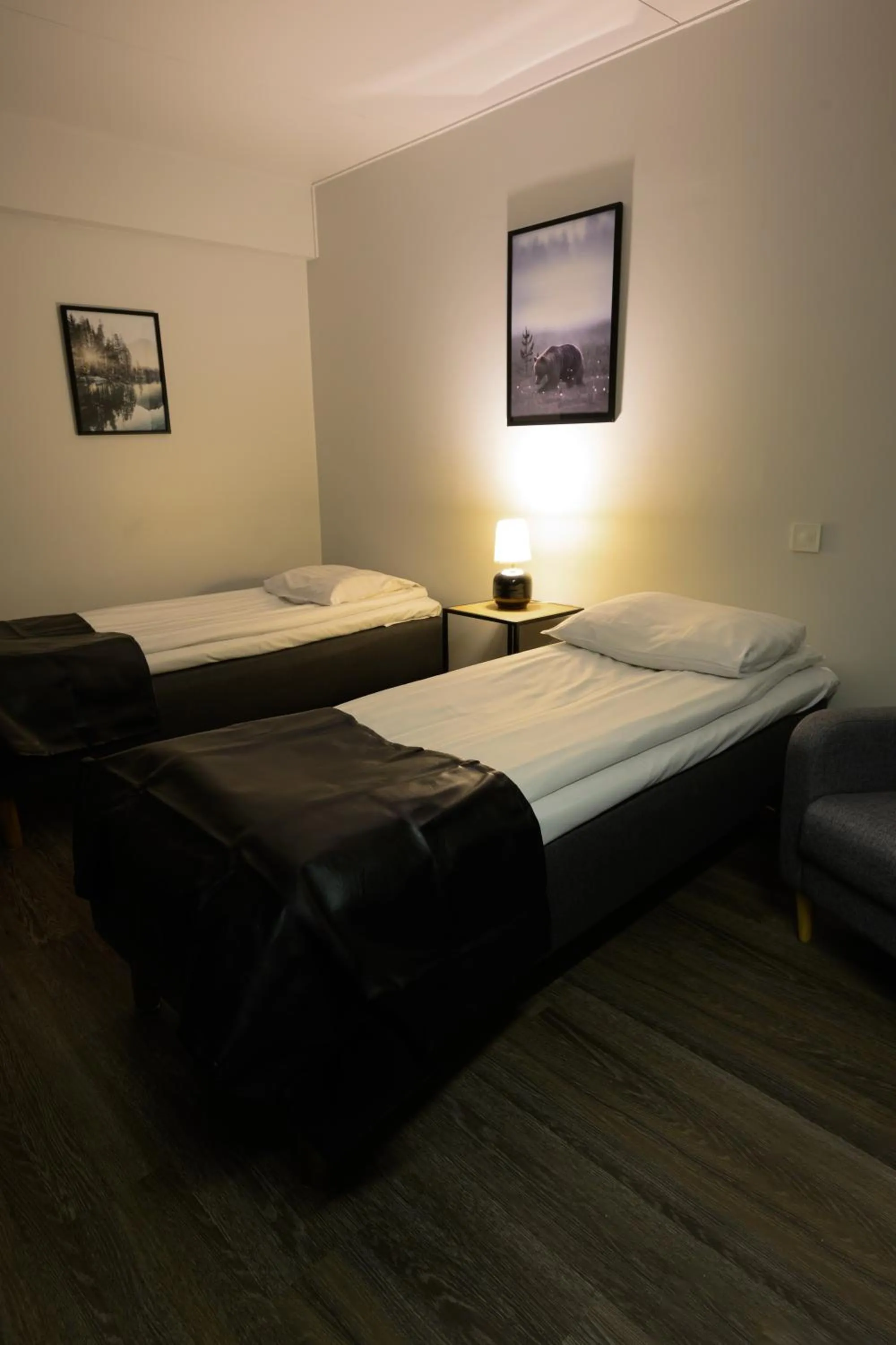 Bed in Kylpylähotelli Kiannon Kuohut