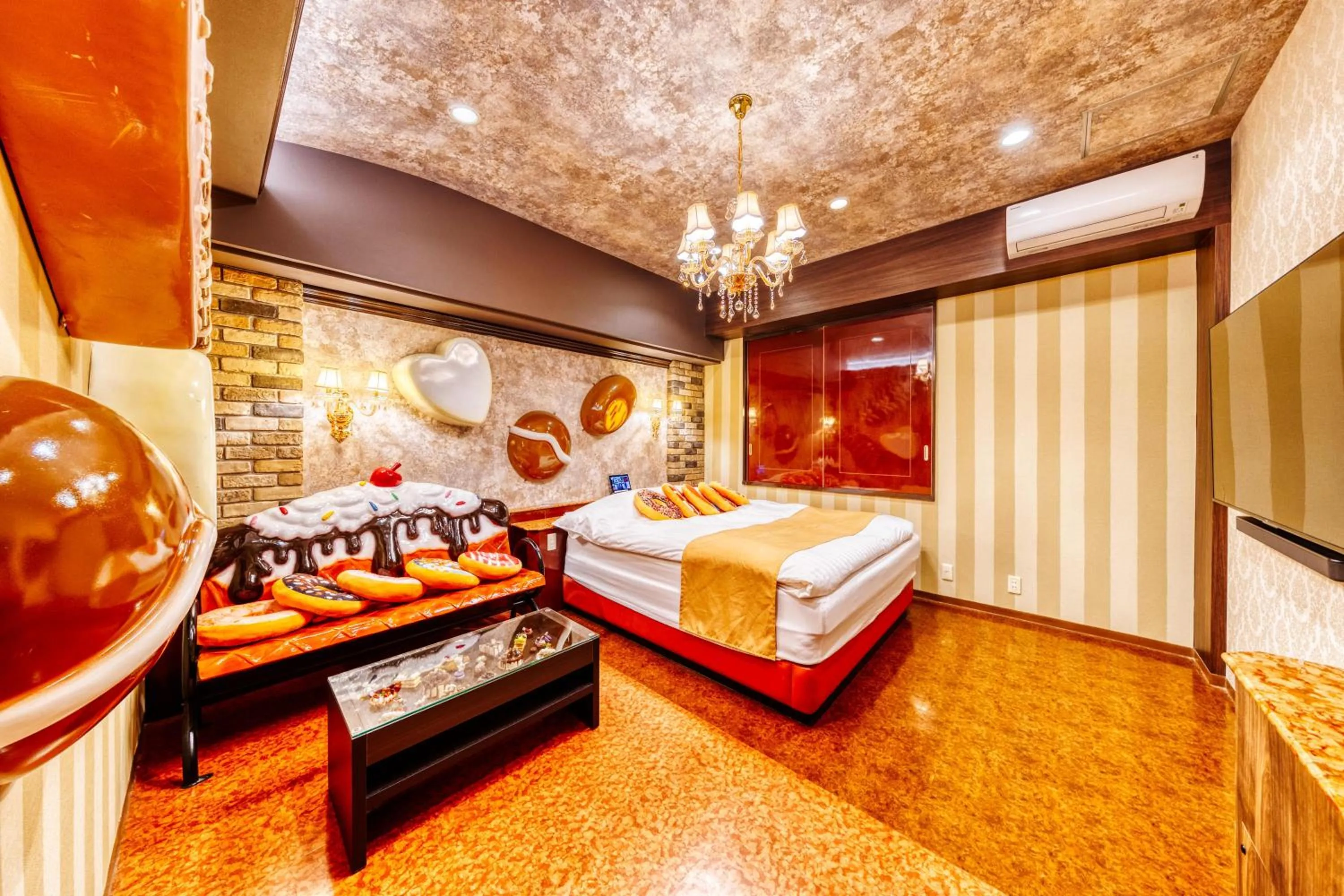 Bed in HOTEL Luna Kawagoe Adult Only