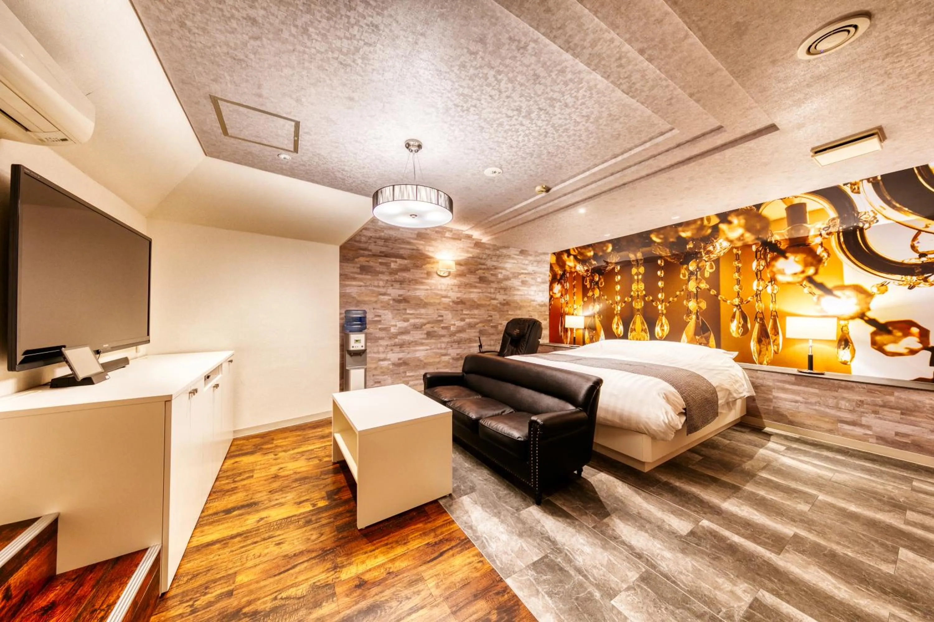 Bed in HOTEL LUNA MODERN Sakuranomiya (Adult Only)