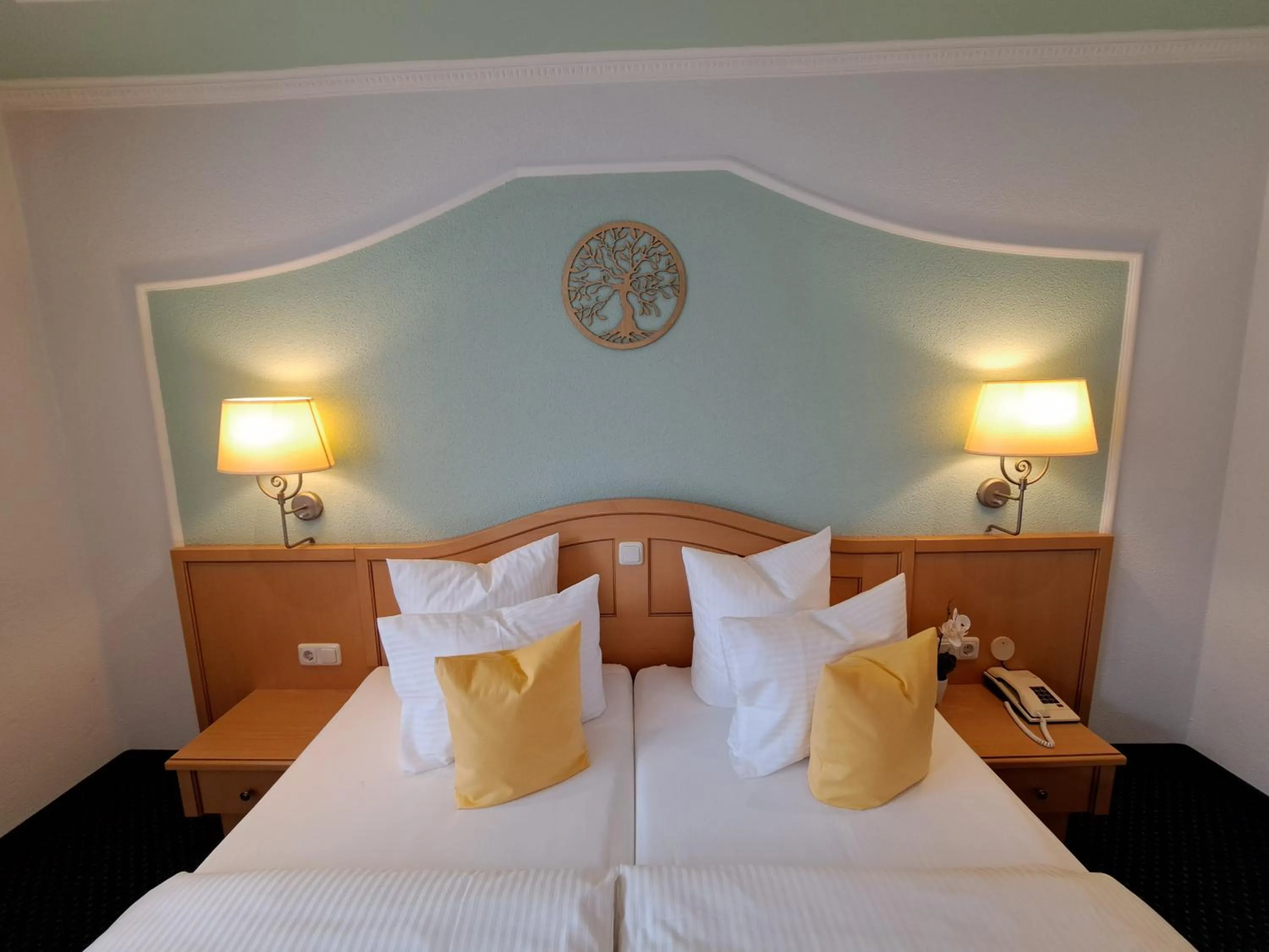 Bed in Schedlers Löwenhotel-GARNI