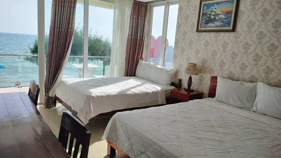 Bed in Hai Yen Family Hotel Bed in Hai Yen Family Hotel