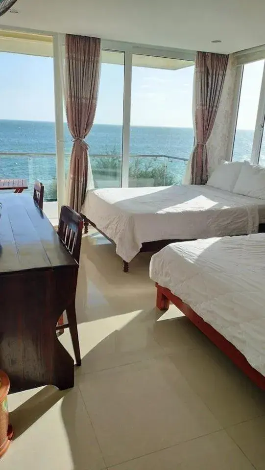 Bed in Hai Yen Family Hotel Bed in Hai Yen Family Hotel