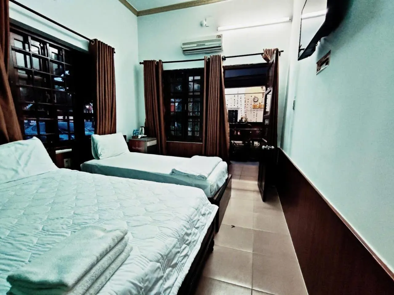 Bed in Hai Yen Family Hotel