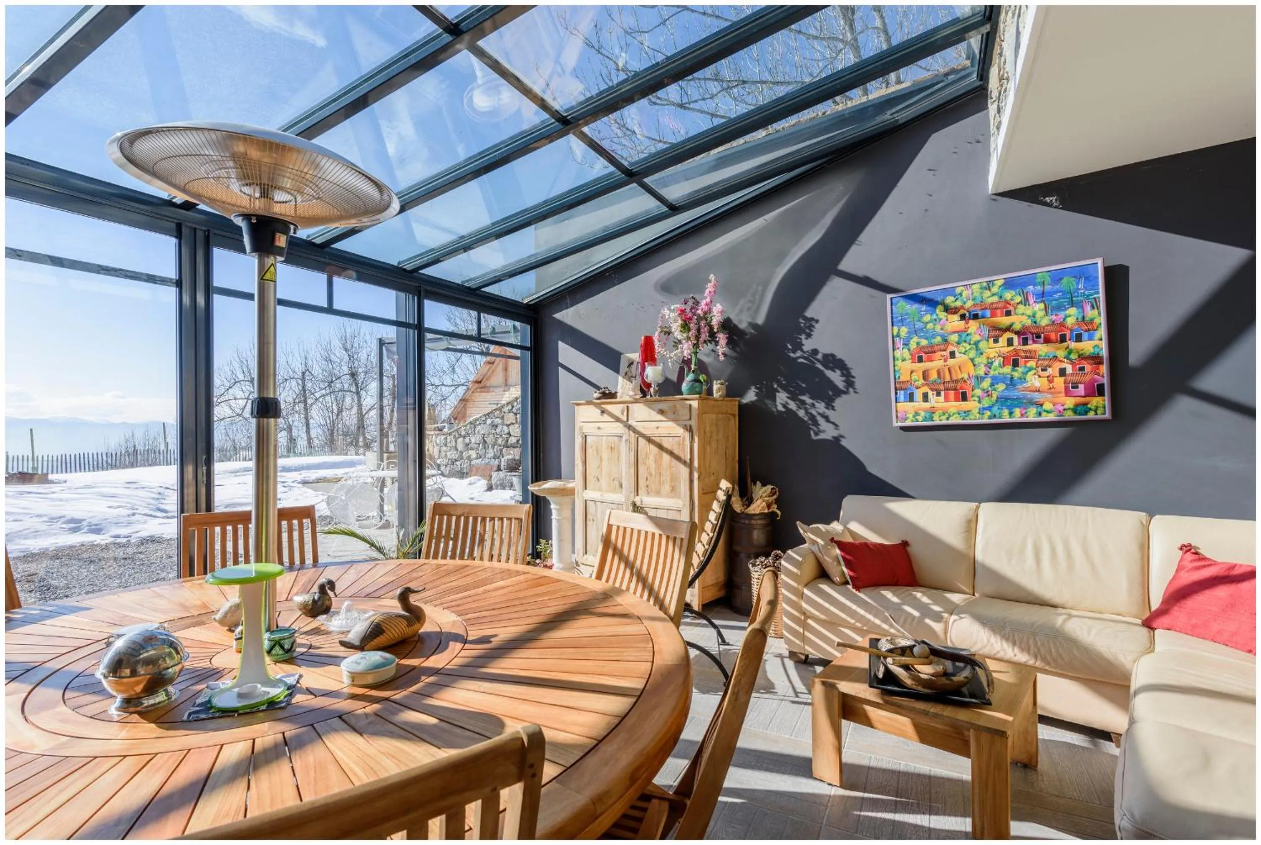 Living room in Château Serigues