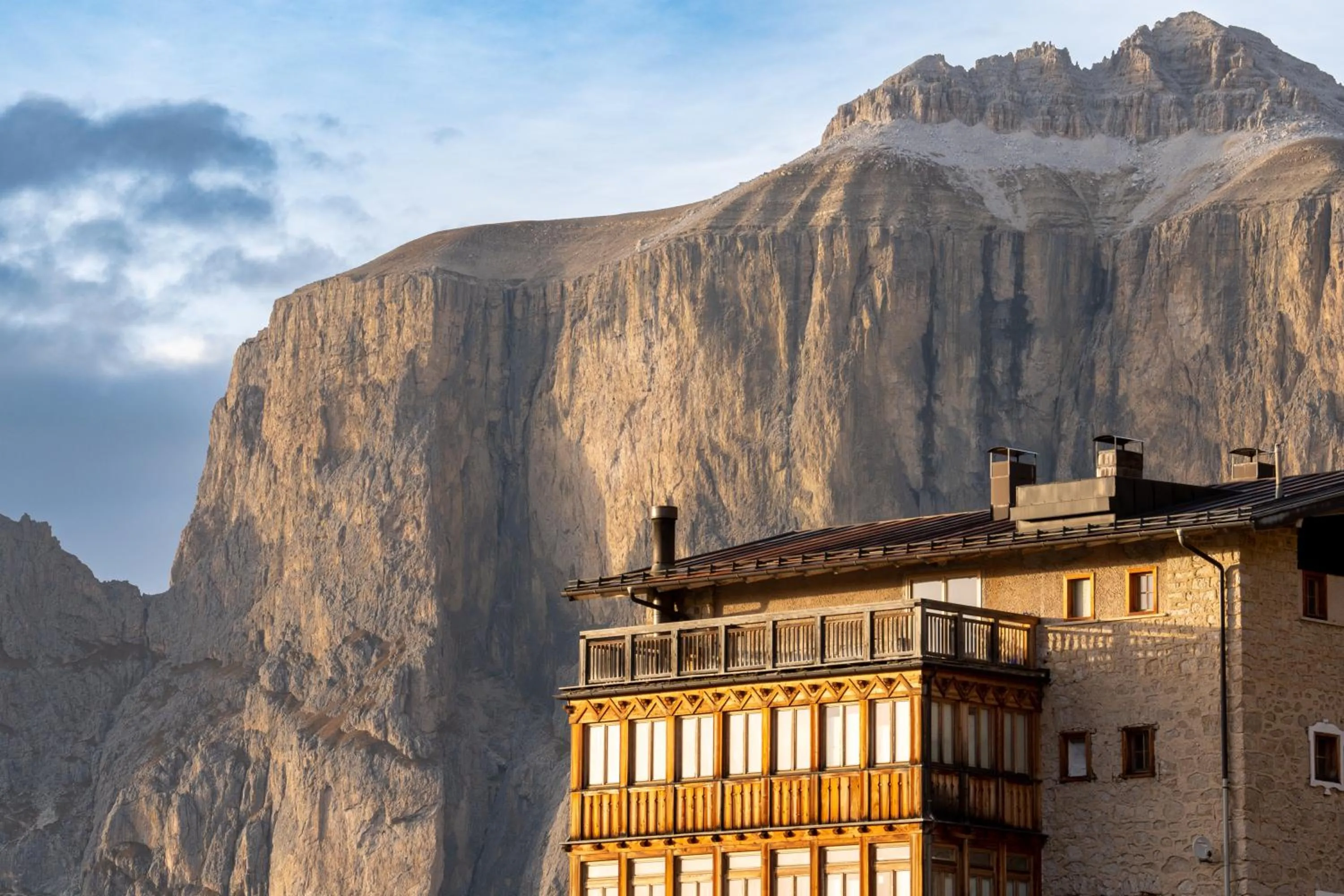 Natural landscape in Hotel Pordoi Passo Pordoi Vegetarian Hotel