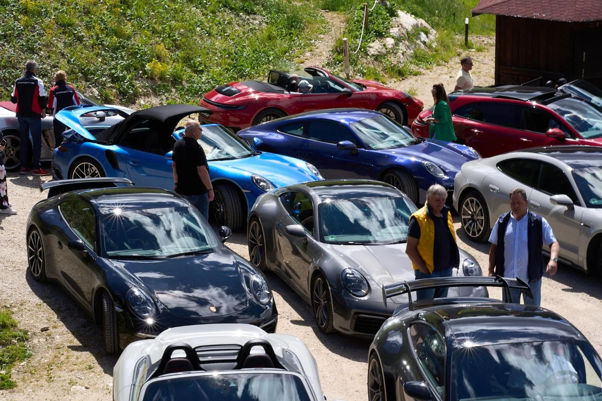 group of guests in Hotel Pordoi Passo Pordoi Vegetarian Hotel