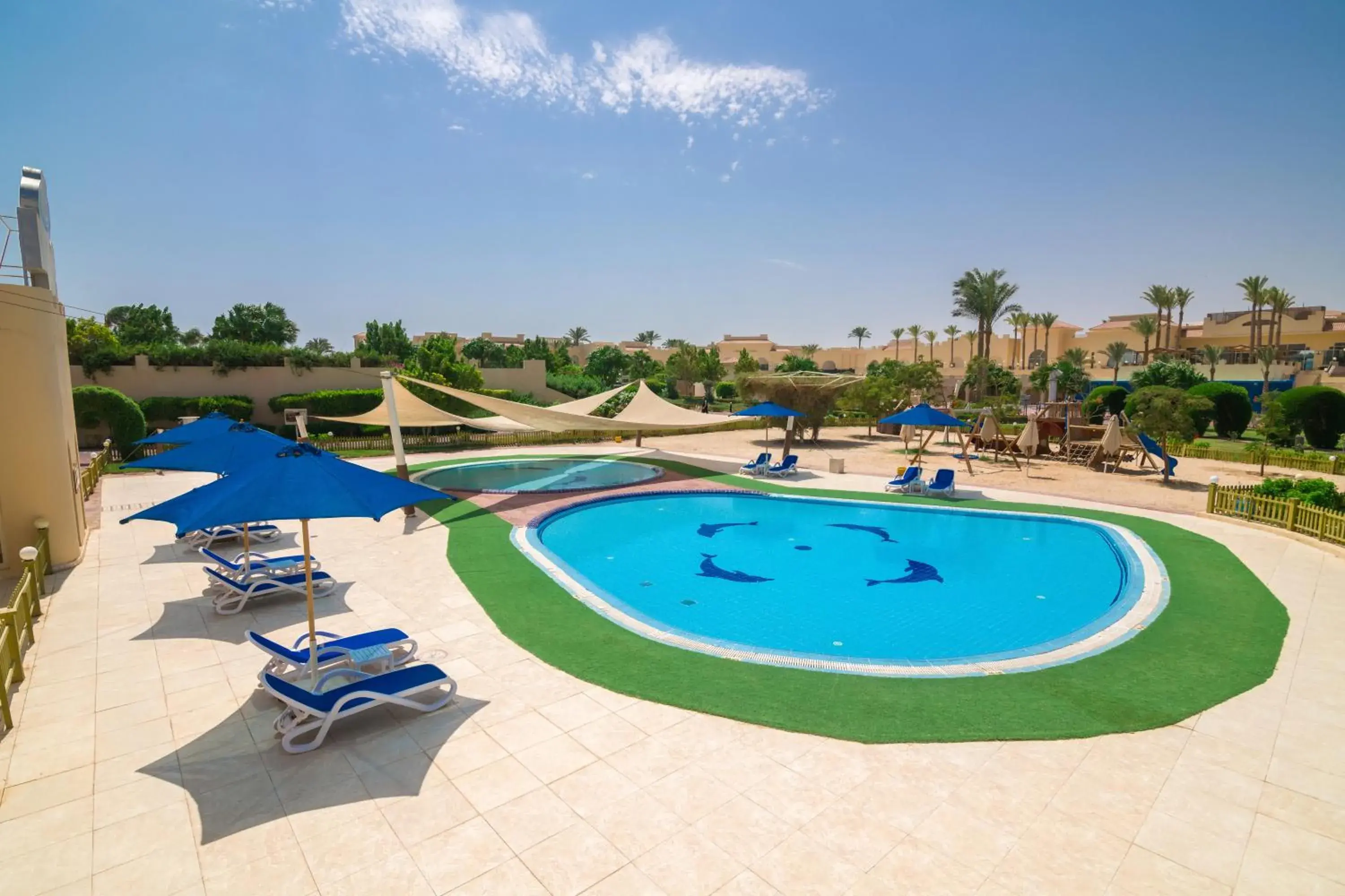 Swimming pool in Cleopatra Luxury Resort Makadi Bay Swimming pool in Cleopatra Luxury Resort Makadi Bay