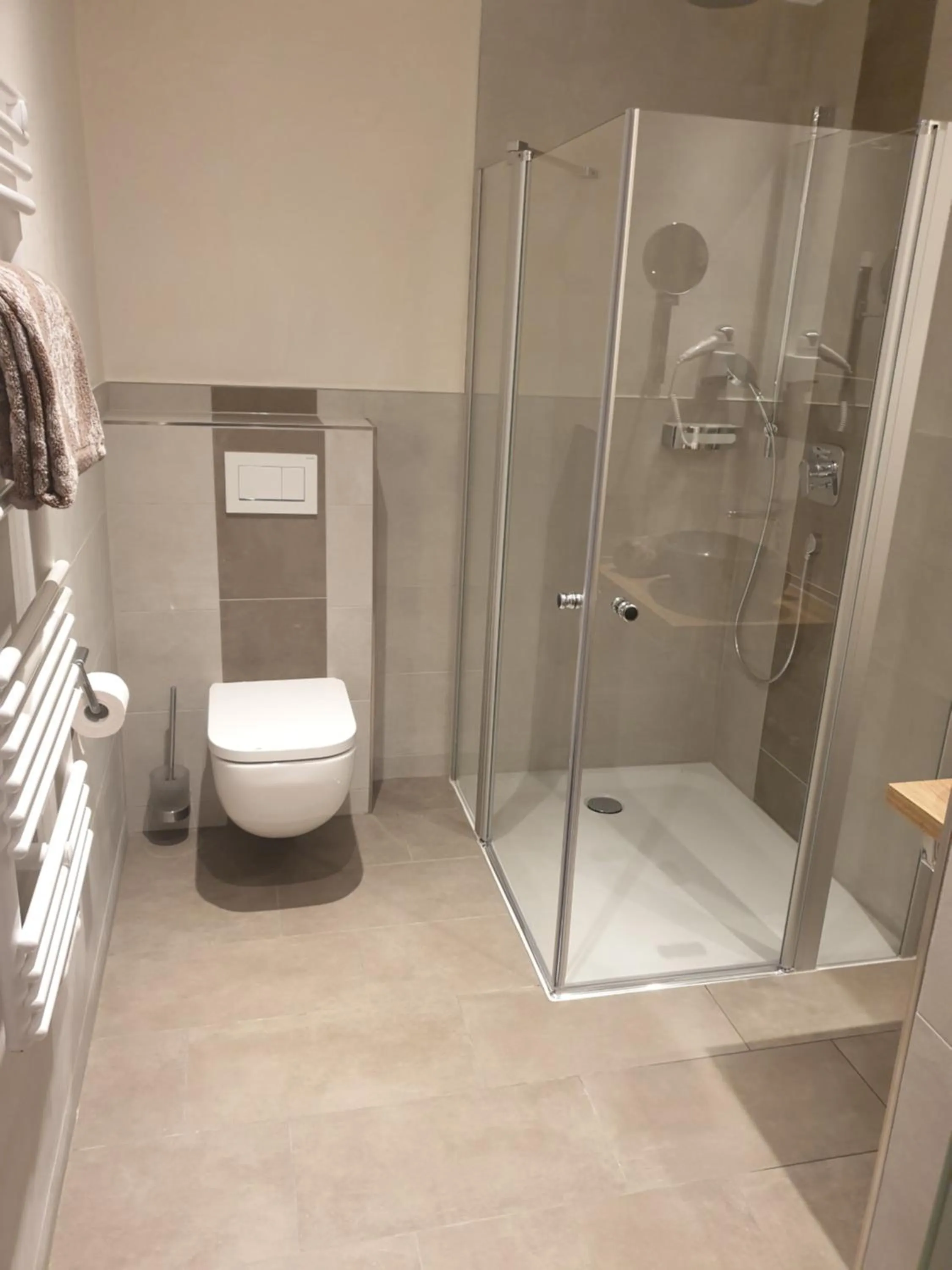 Shower in Gasthof Bräuhaus Lepple