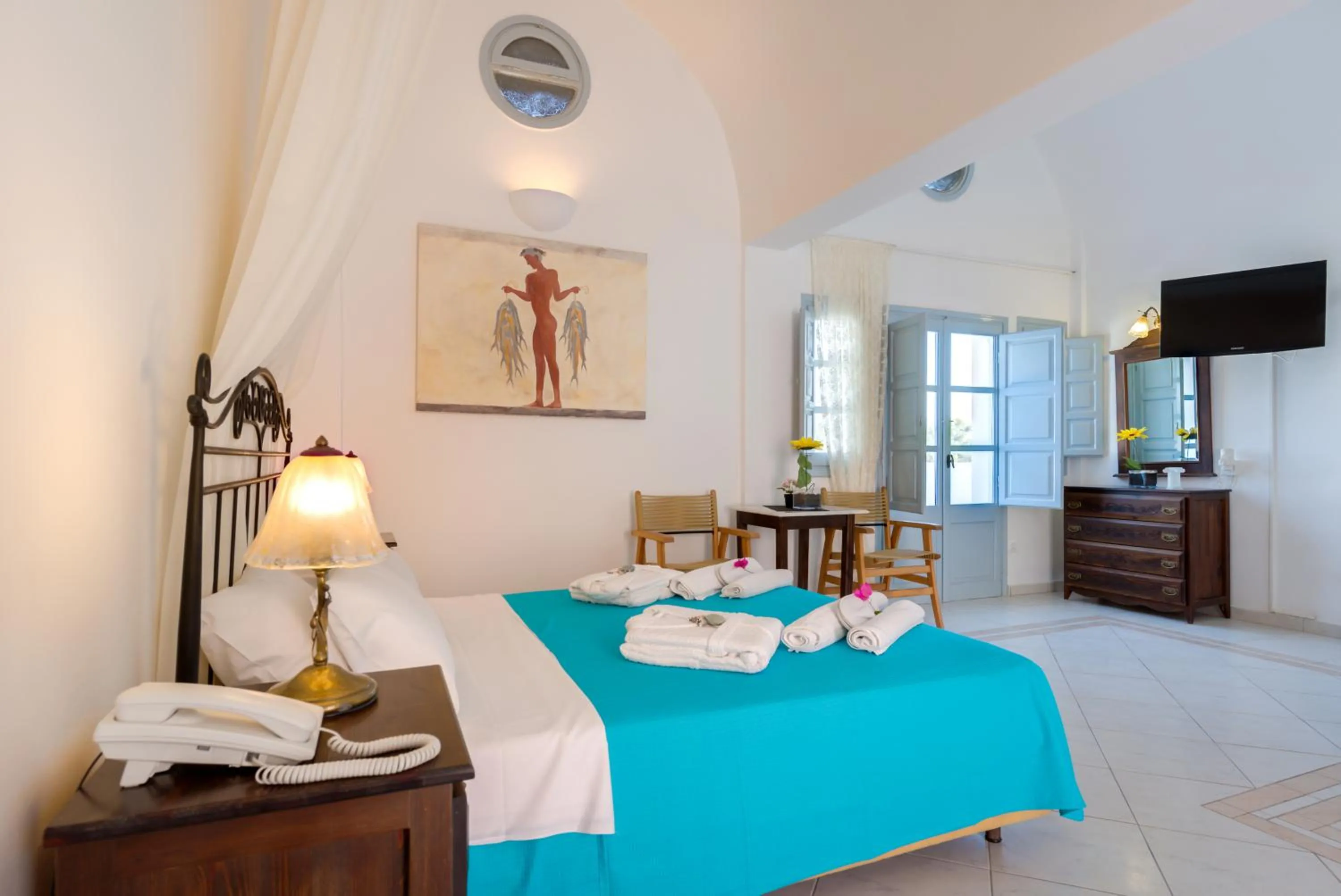 Bedroom, Bed in Joy Beach Ηotel