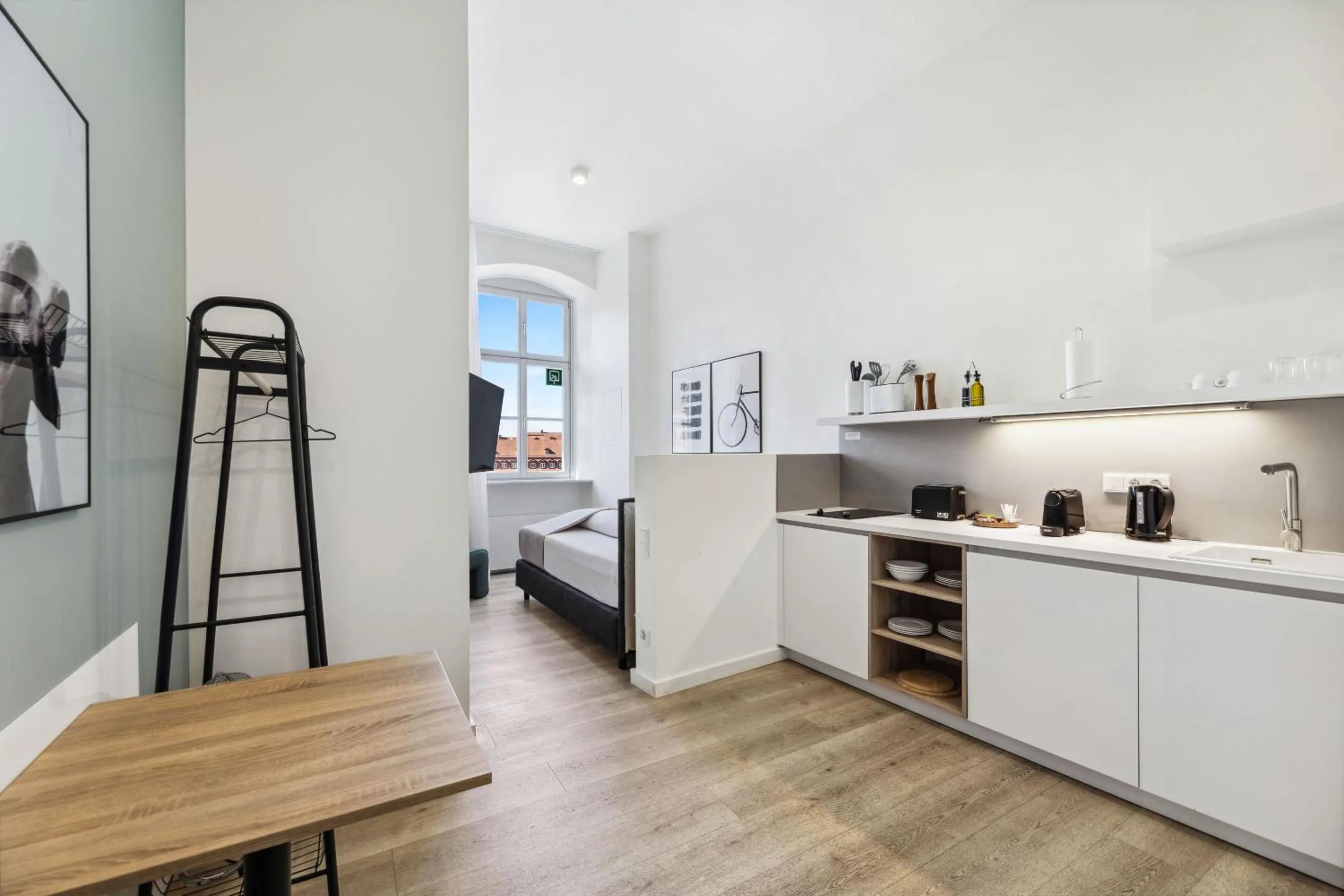 Kitchen or kitchenette in Limehome Bamberg Maximiliansplatz