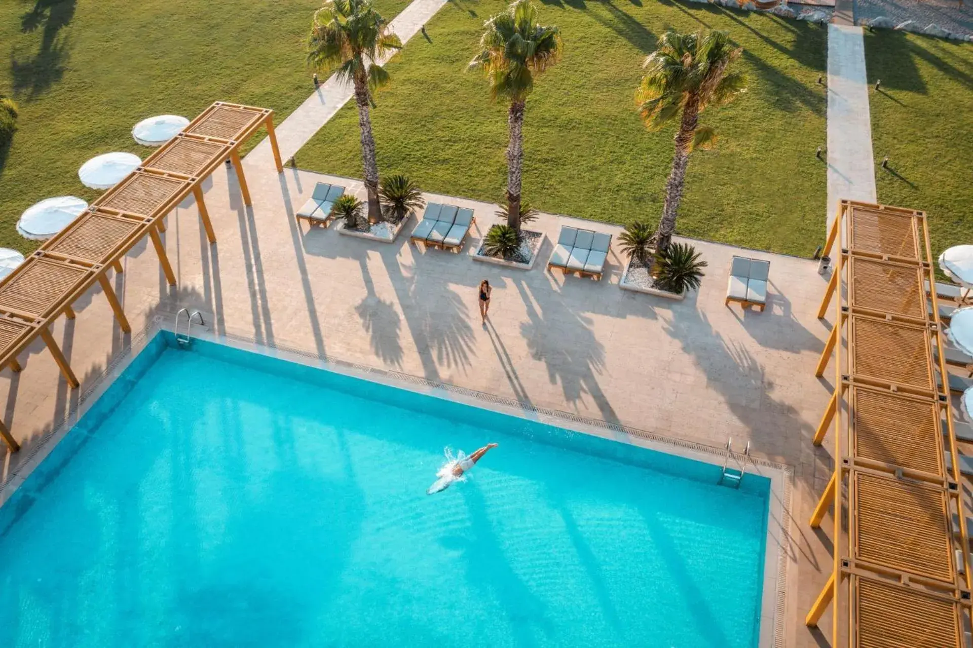 Swimming pool in Mitsis Selection Alila Swimming pool in Mitsis Selection Alila