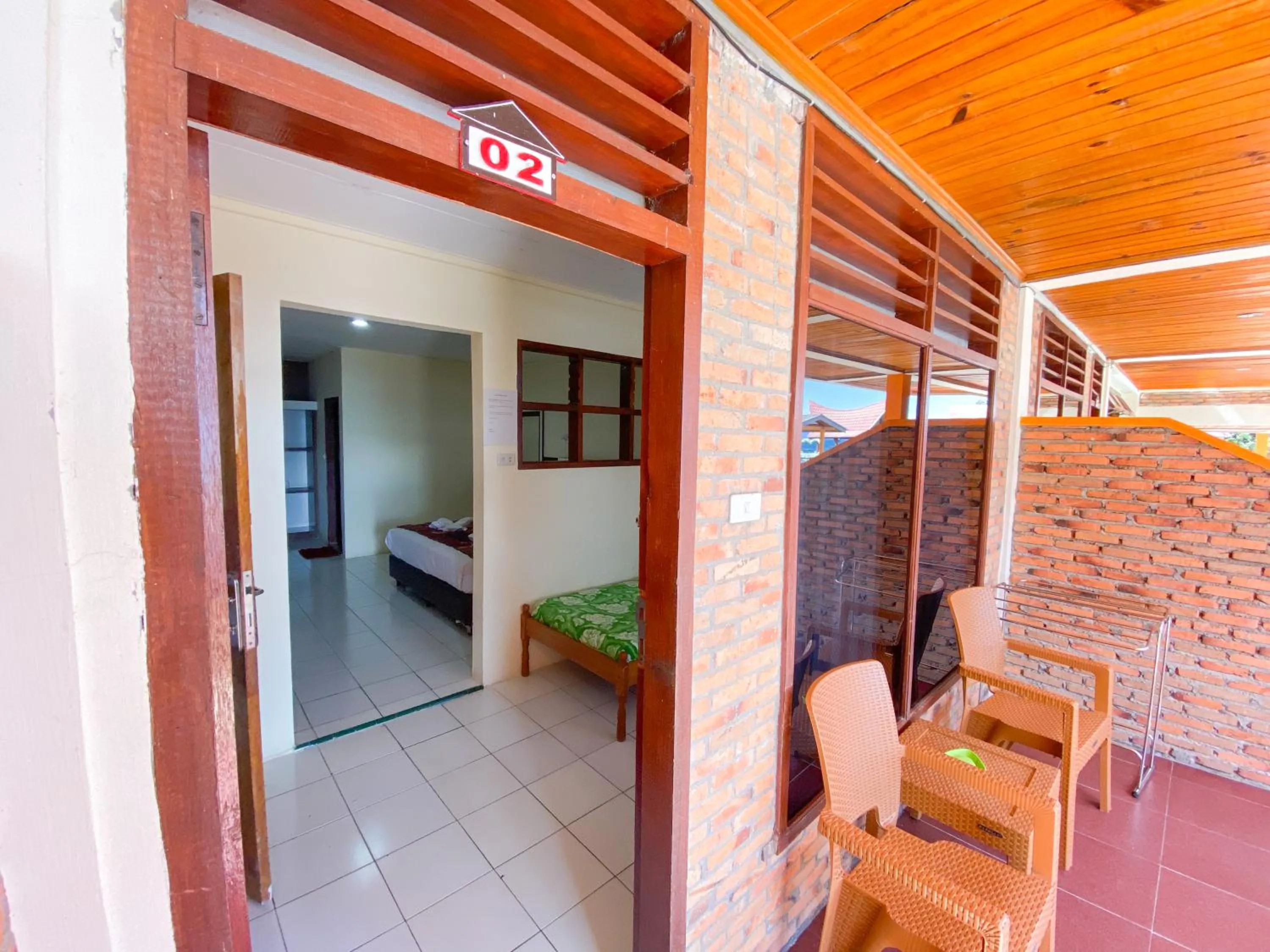 Balcony/Terrace, Bed in Lekjon Cottage
