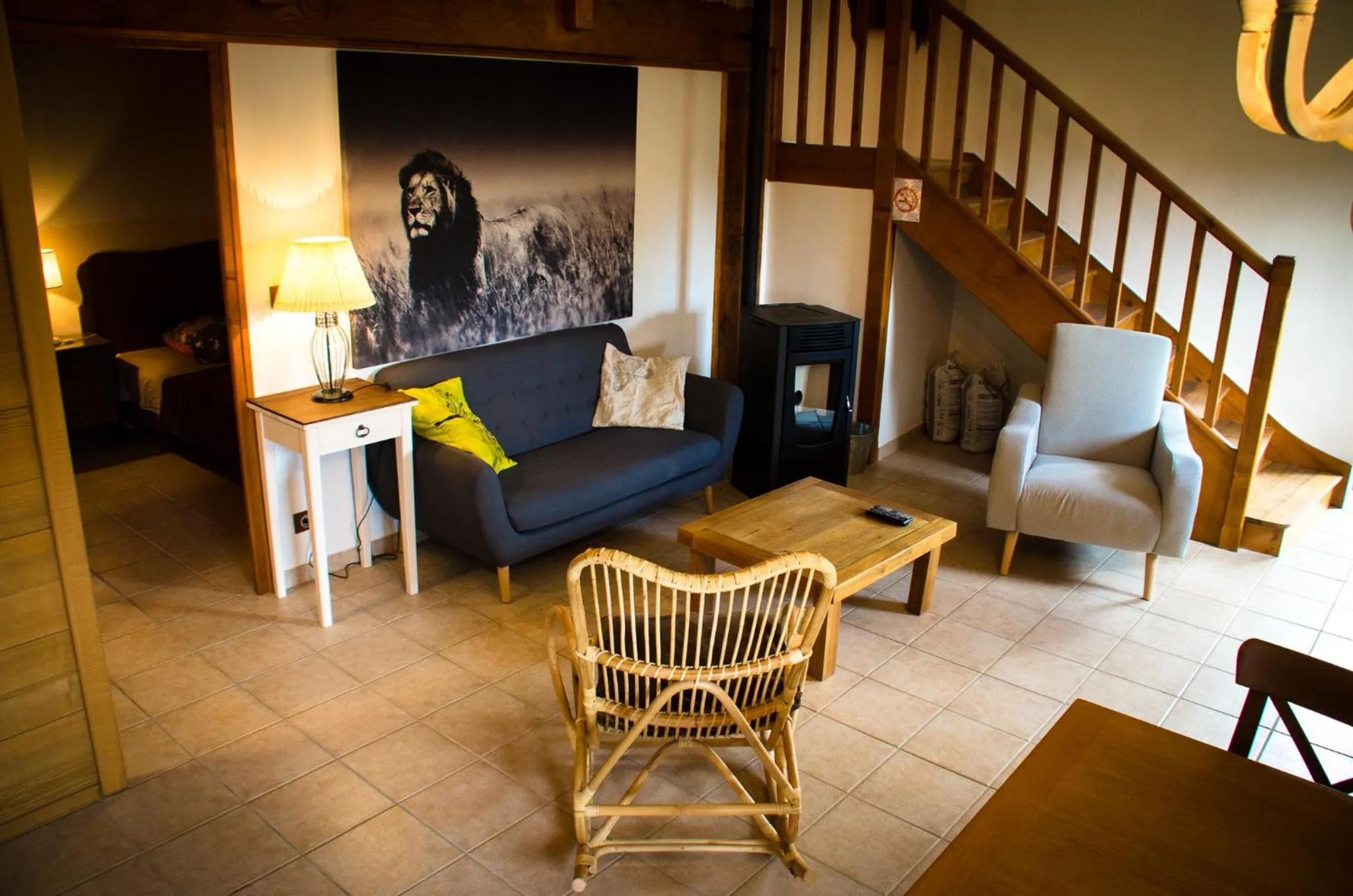 Living room in Le Petit Rias Gîte Soleil