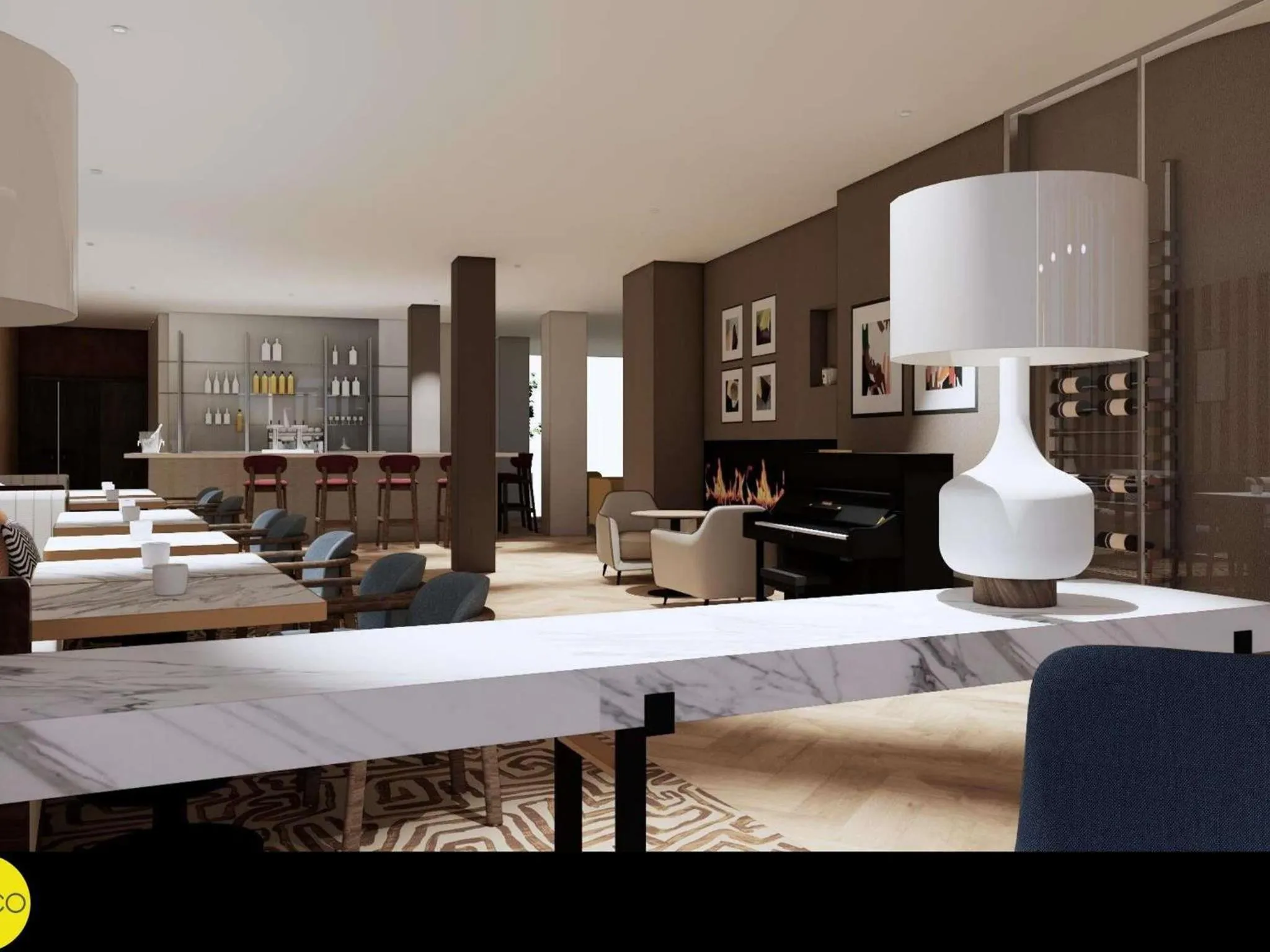 Lounge or bar in Mercure Nantes Centre Grand Hotel