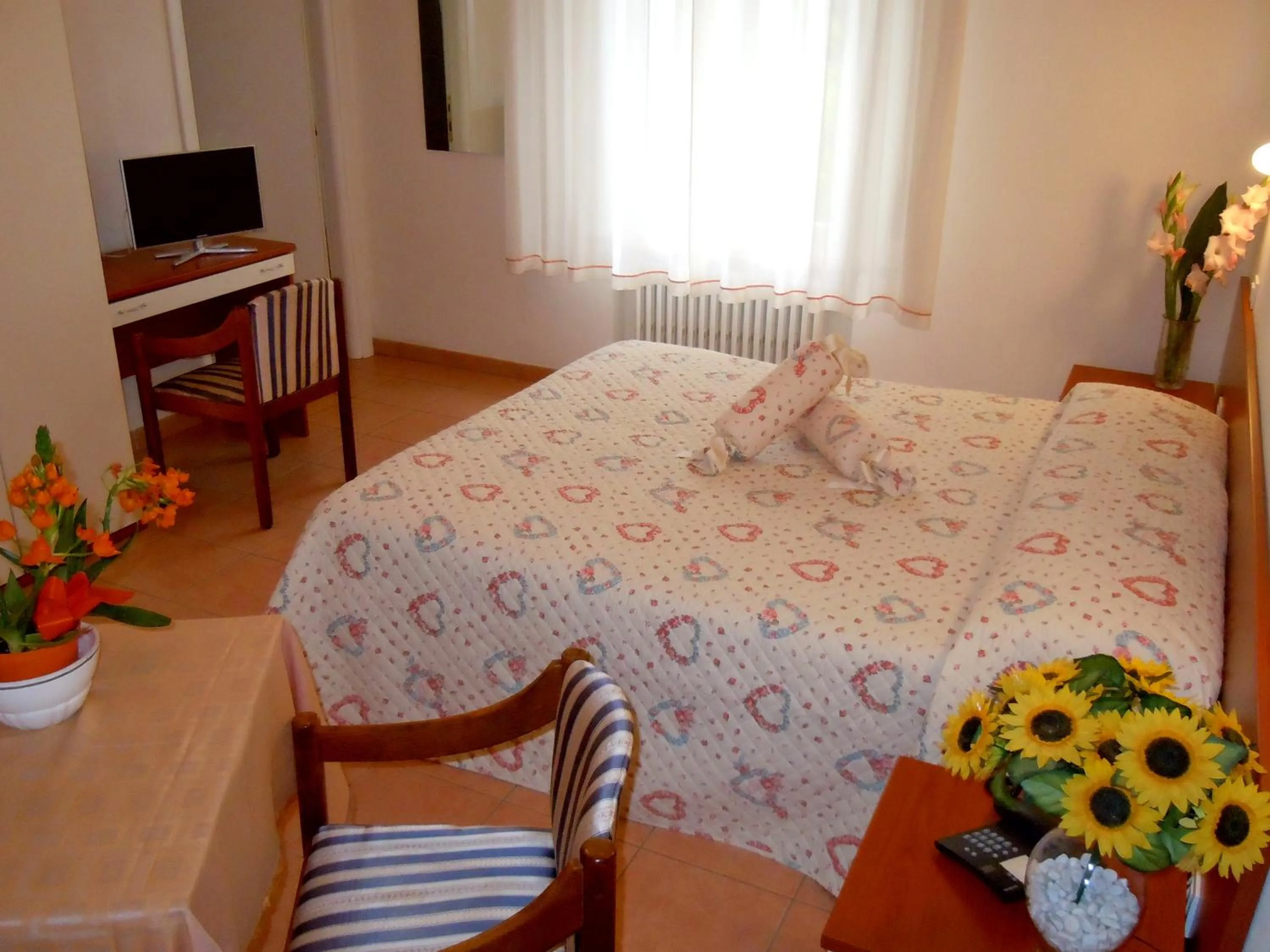 Communal lounge/ TV room in Albergo Elvira