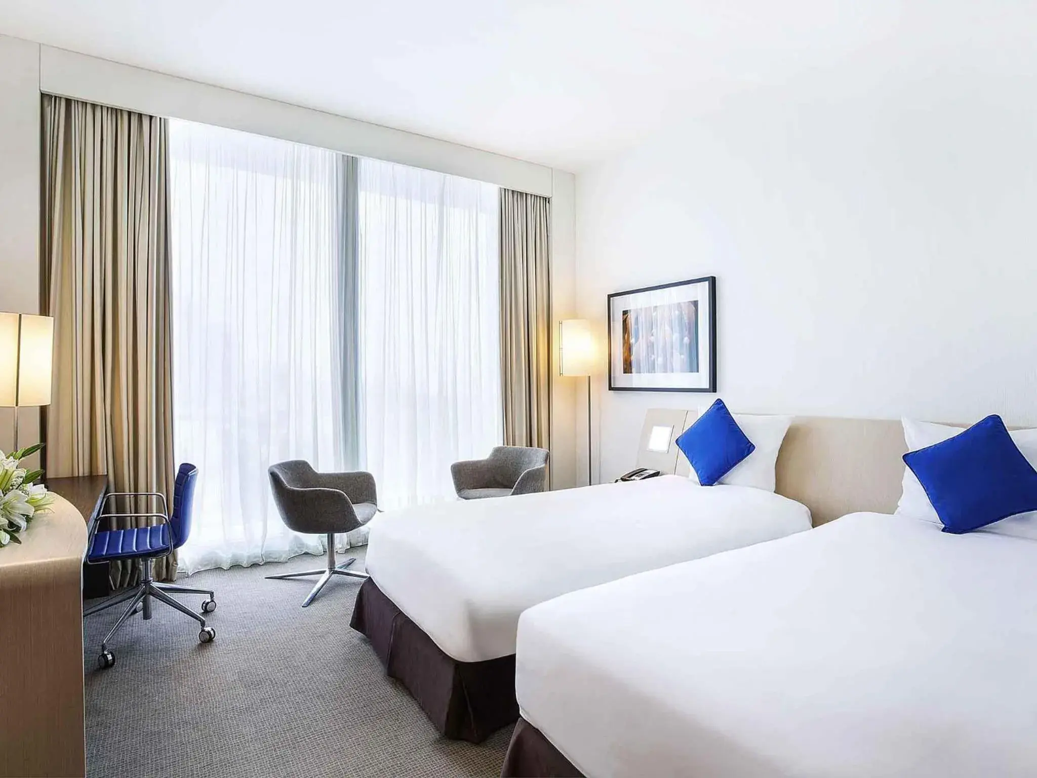 Bedroom, Bed in Novotel Abu Dhabi Al Bustan Bedroom, Bed in Novotel Abu Dhabi Al Bustan