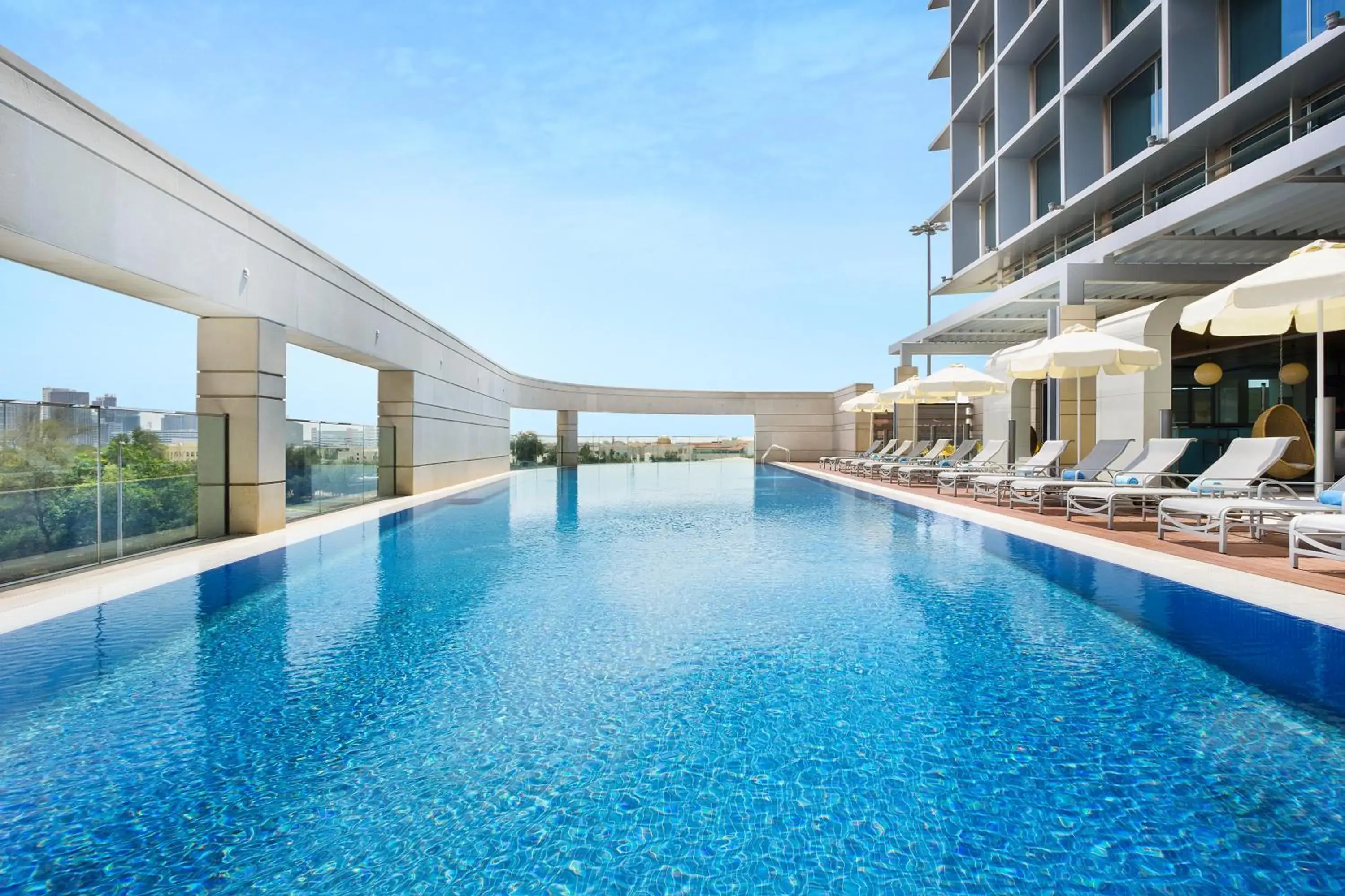 Swimming pool in Adagio Abu Dhabi Al Bustan Swimming pool in Adagio Abu Dhabi Al Bustan