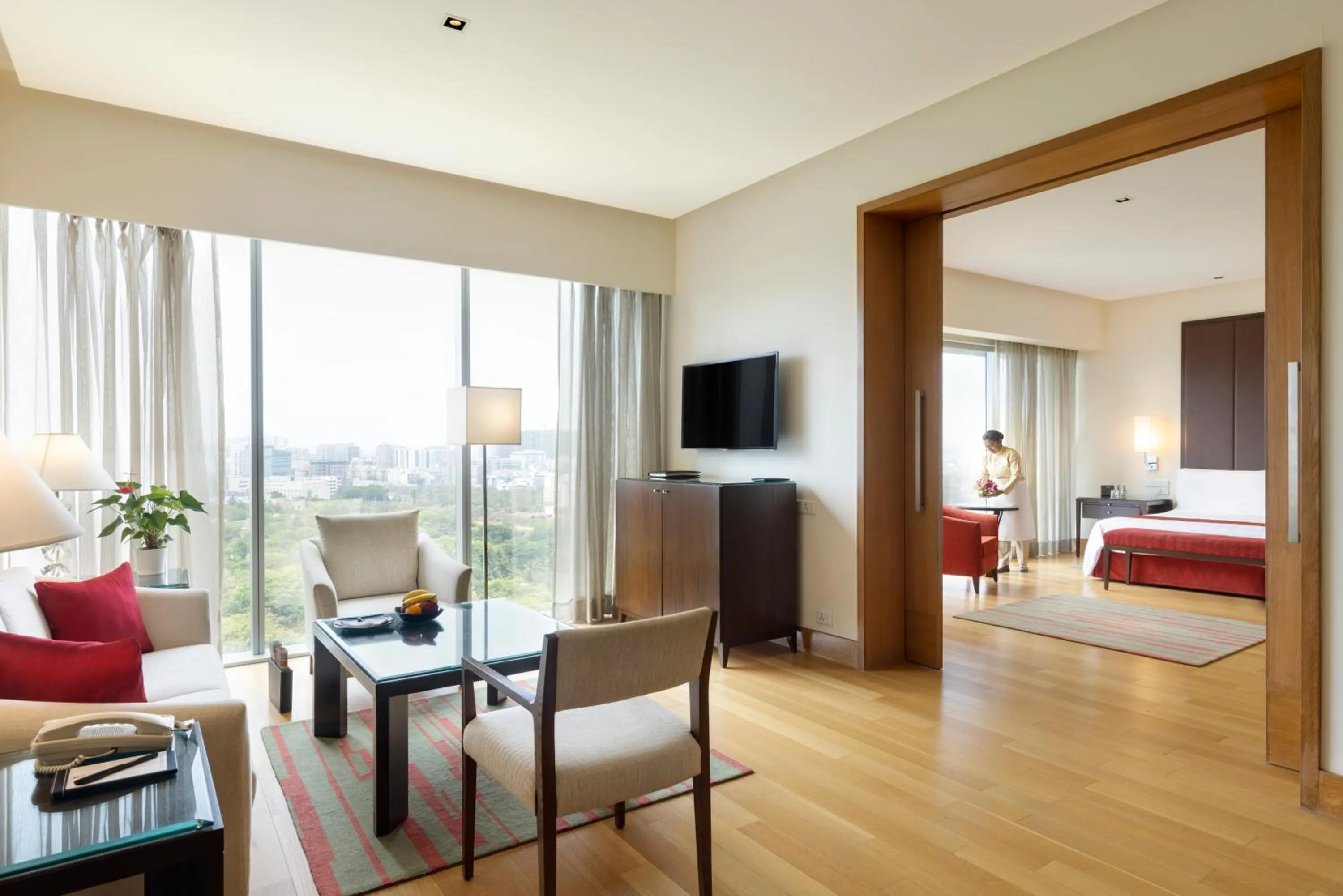 Bed in Trident Hyderabad