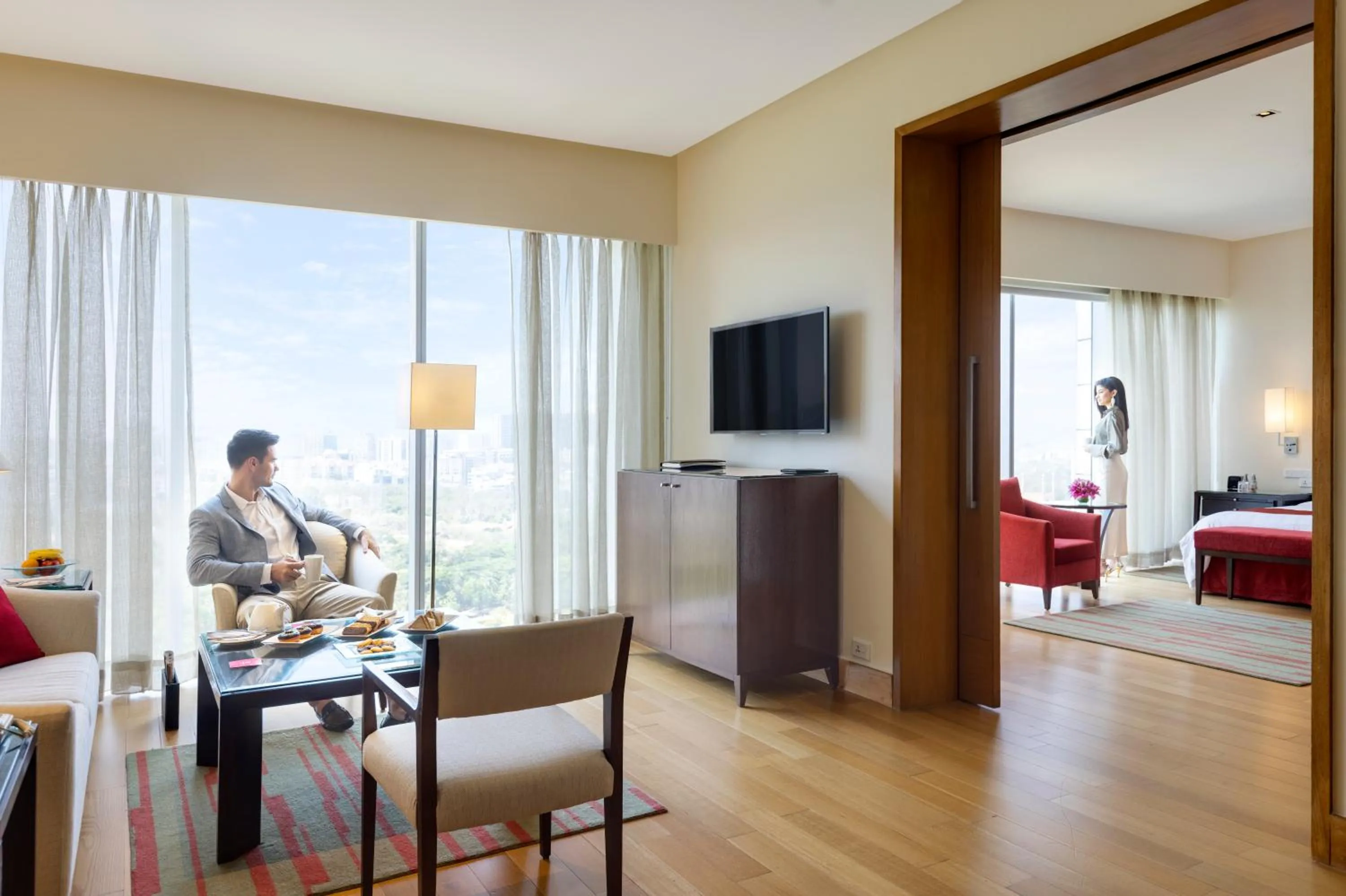 Bed in Trident Hyderabad