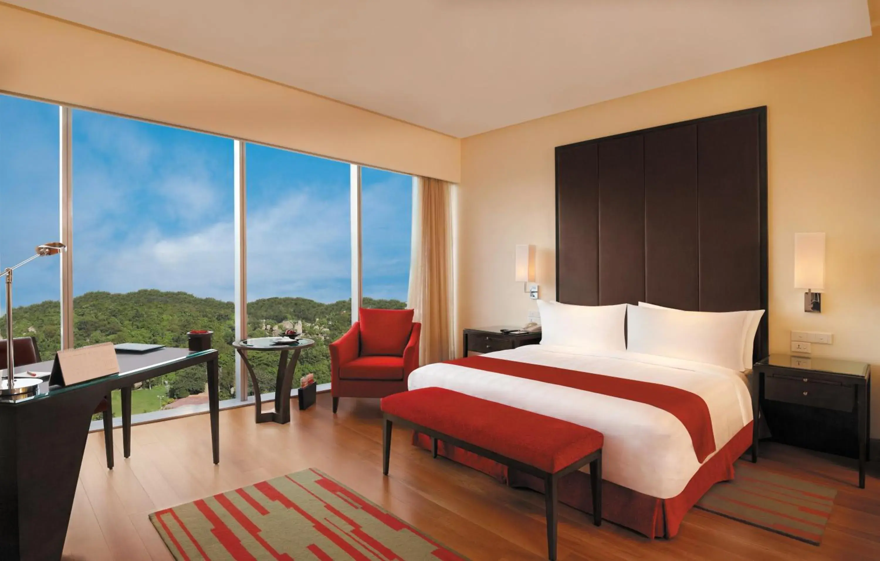 Natural landscape, Bed in Trident Hyderabad Natural landscape, Bed in Trident Hyderabad