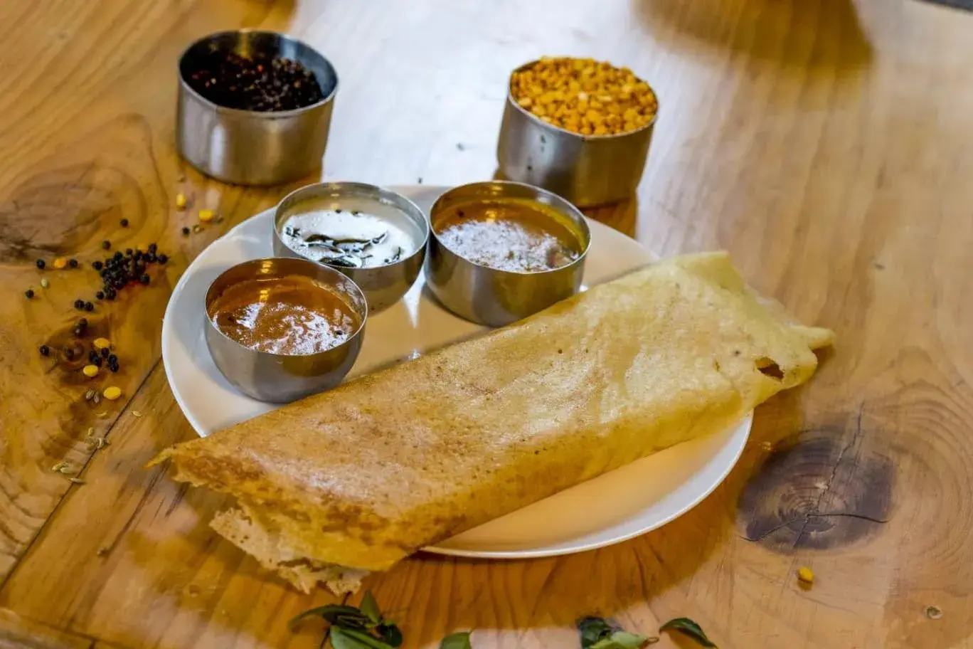 Breakfast in Just Guest House, Chennai Airport Breakfast in Just Guest House, Chennai Airport