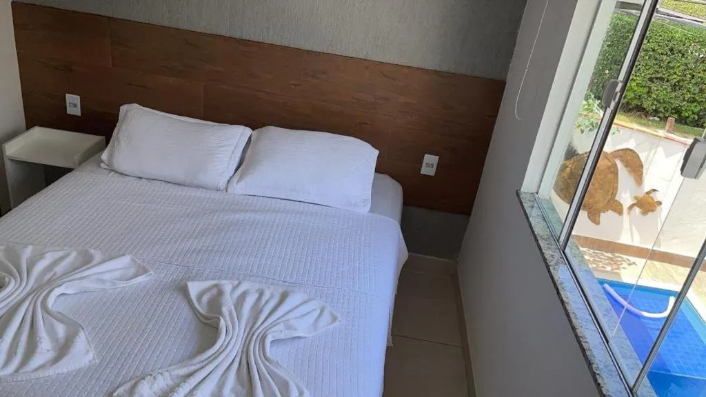 Bed in Pousada Casa Serra Alves