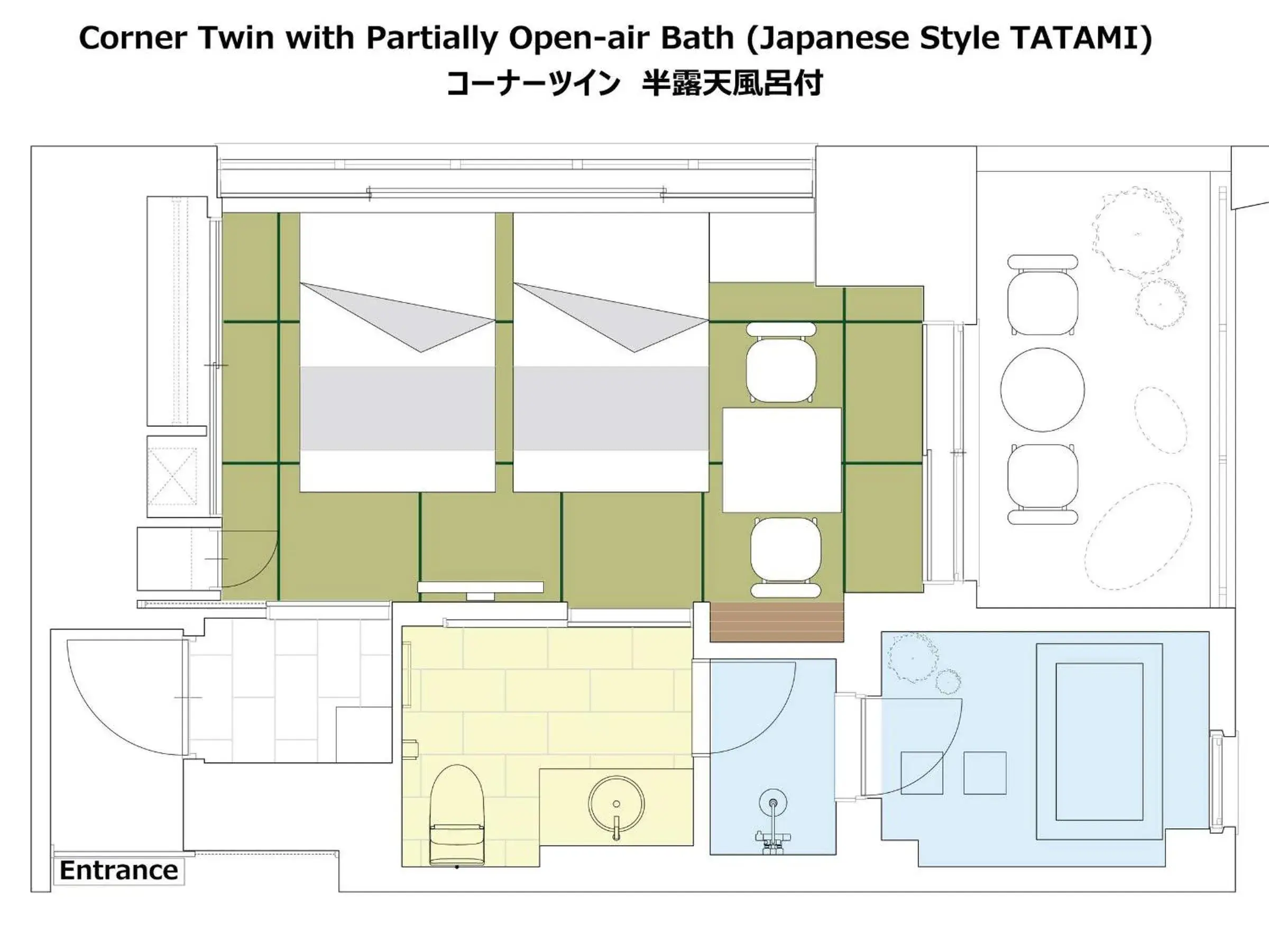 Corner Twin Room with City View - single occupancy - Upper Floor in PROSTYLE RYOKAN TOKYO ASAKUSA Corner Twin Room with City View - single occupancy - Upper Floor in PROSTYLE RYOKAN TOKYO ASAKUSA