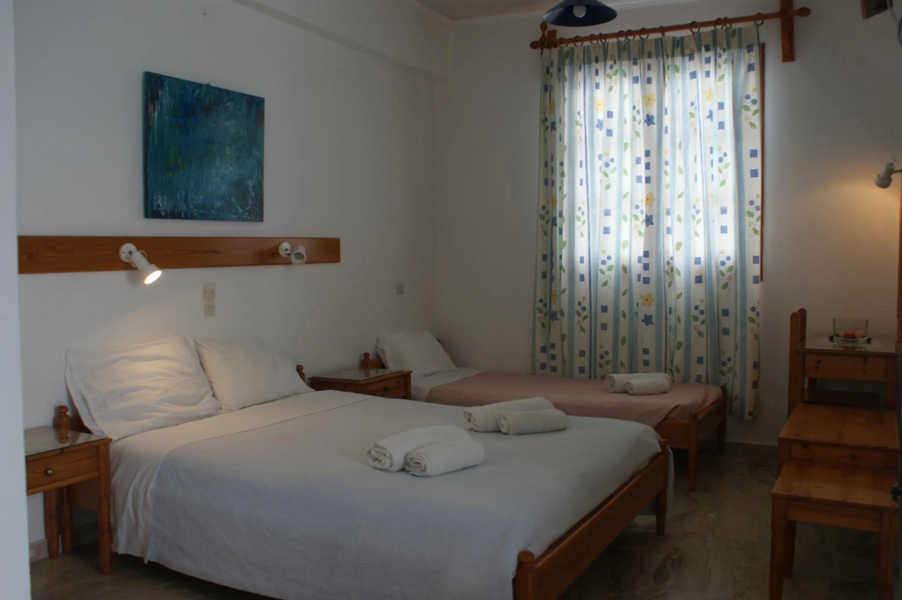 Bed in Hotel Eleftheria