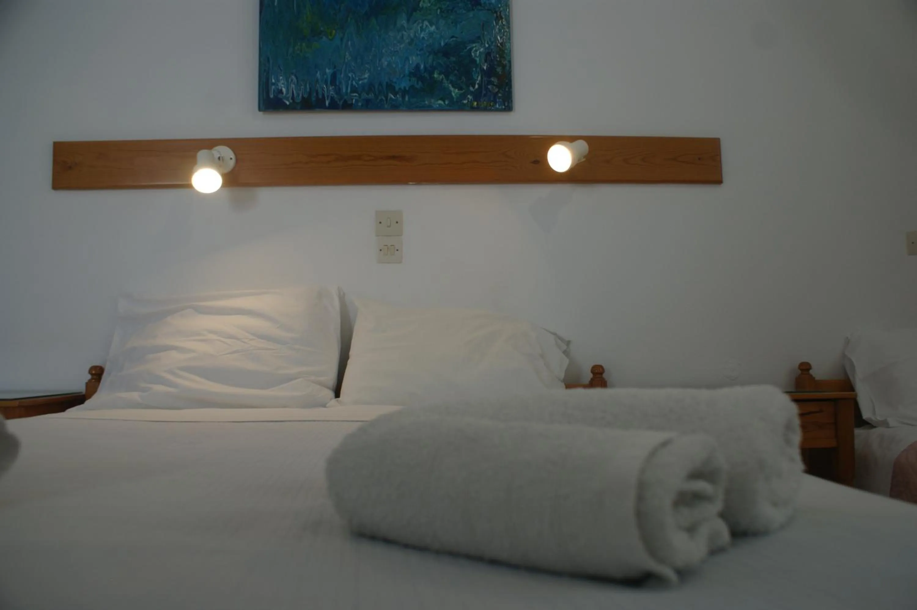 Bed in Hotel Eleftheria