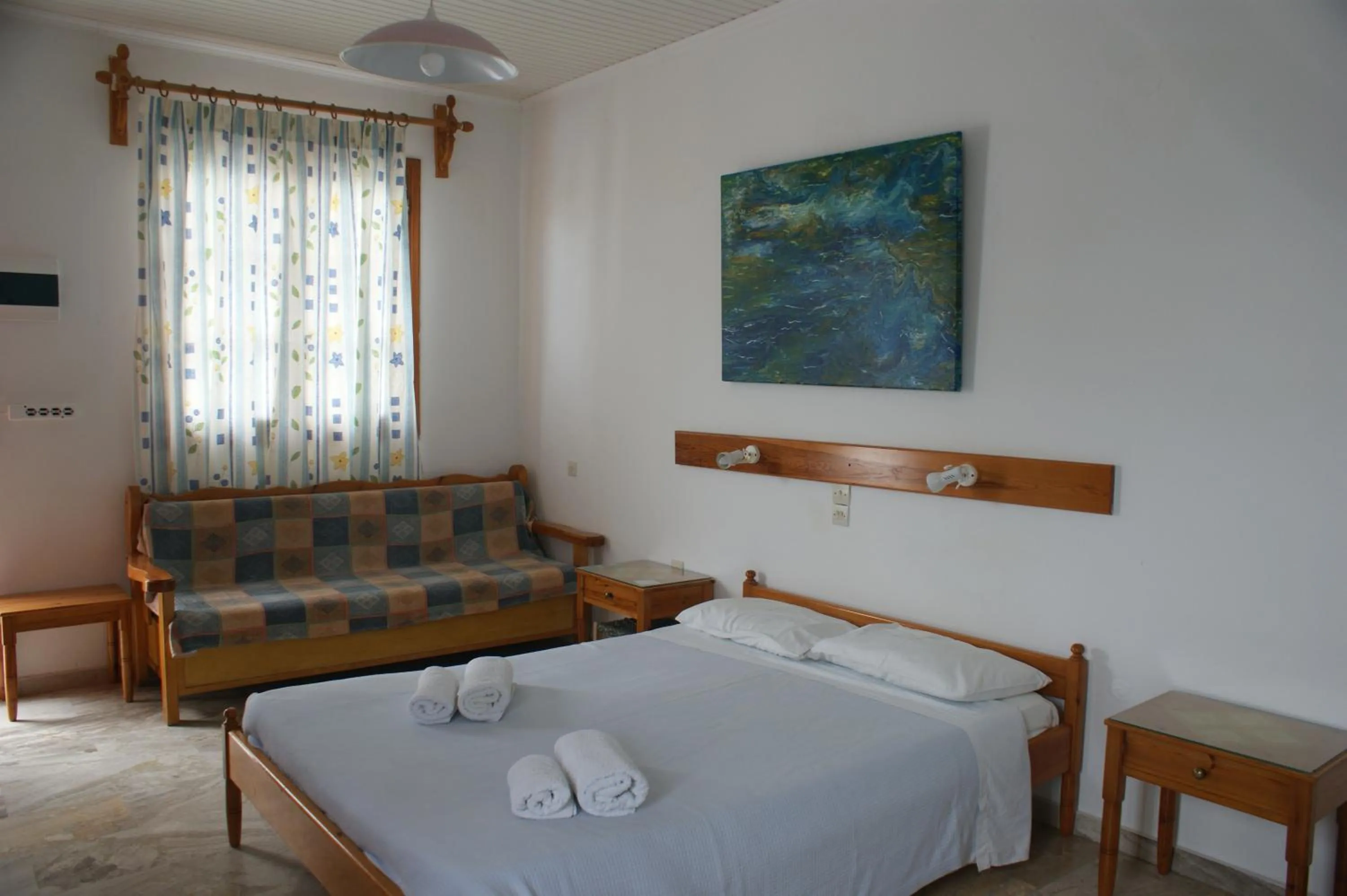 Bed in Hotel Eleftheria