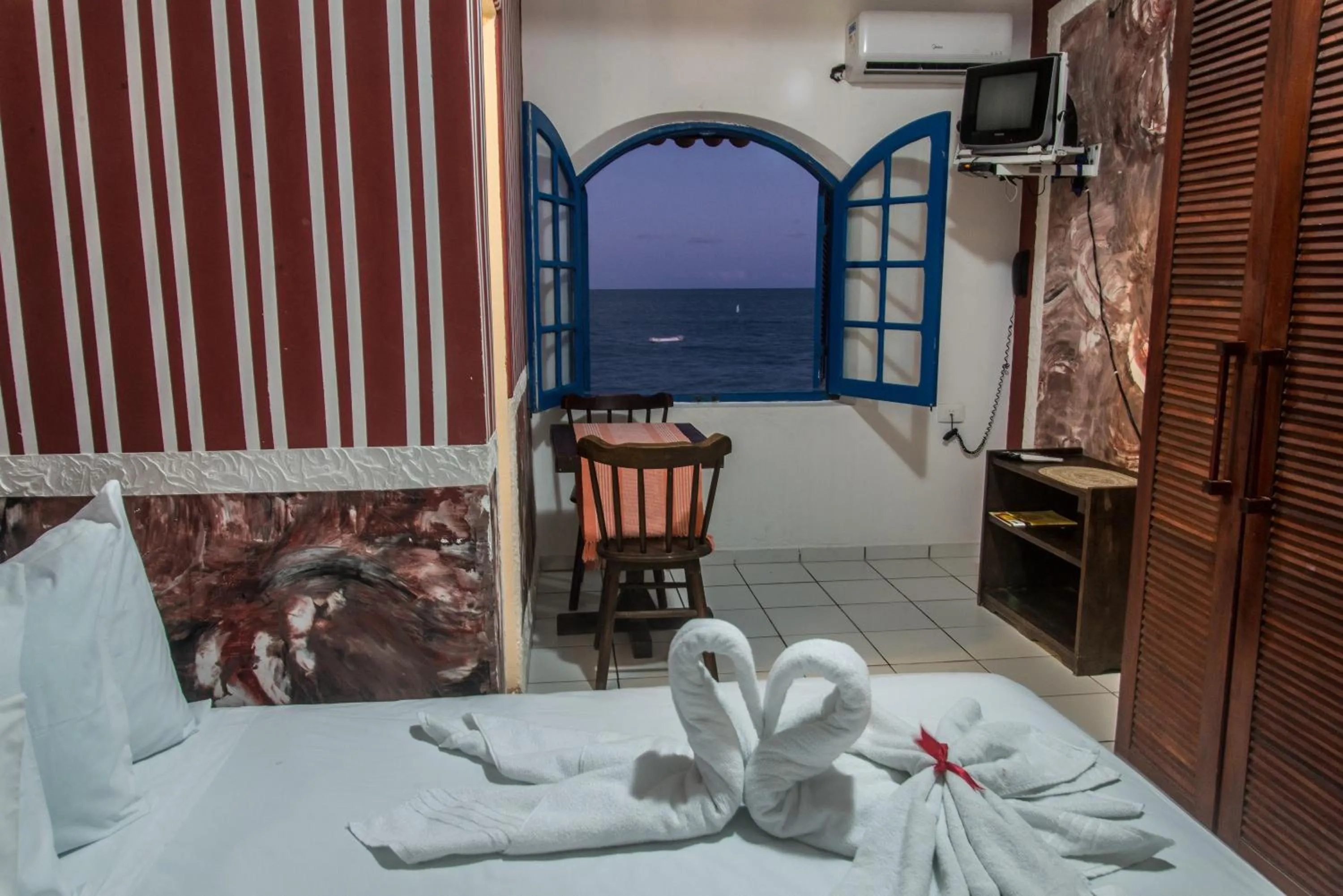 Sea view, Bed in Pousada Ruínas do Pilar