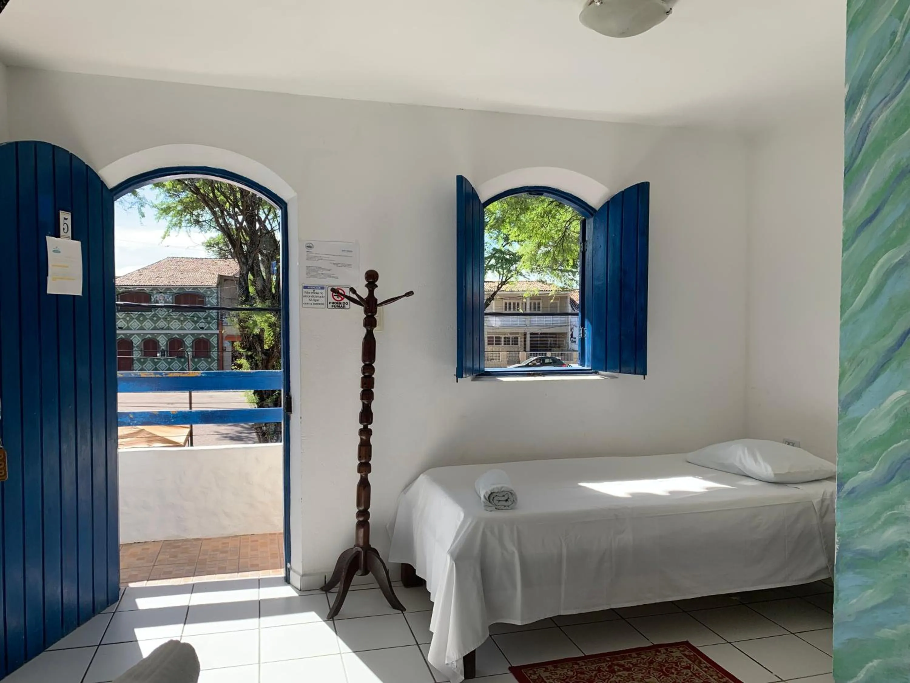 Bed in Pousada Ruínas do Pilar