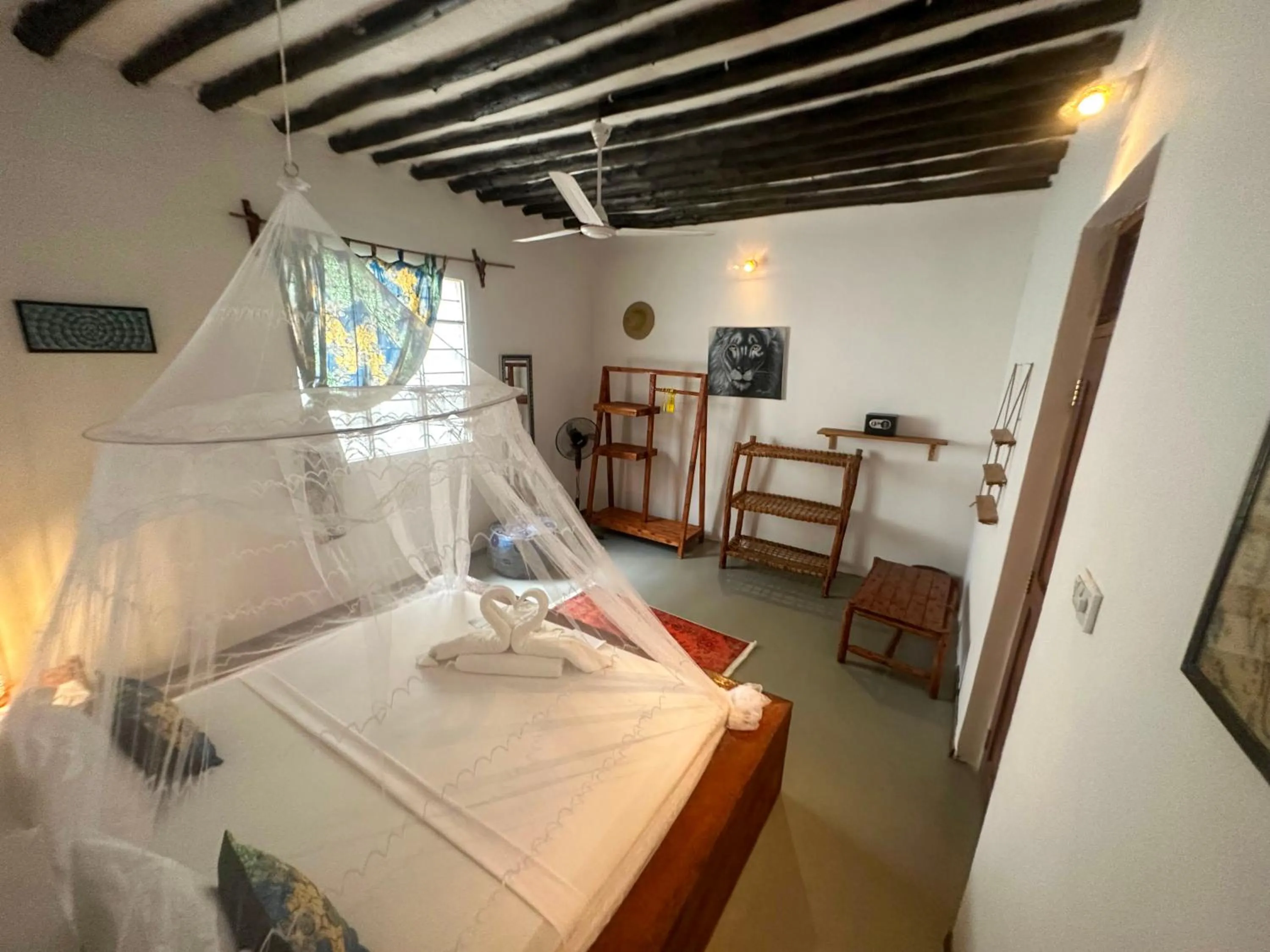 Bed in The African Paradise Beach Hotel