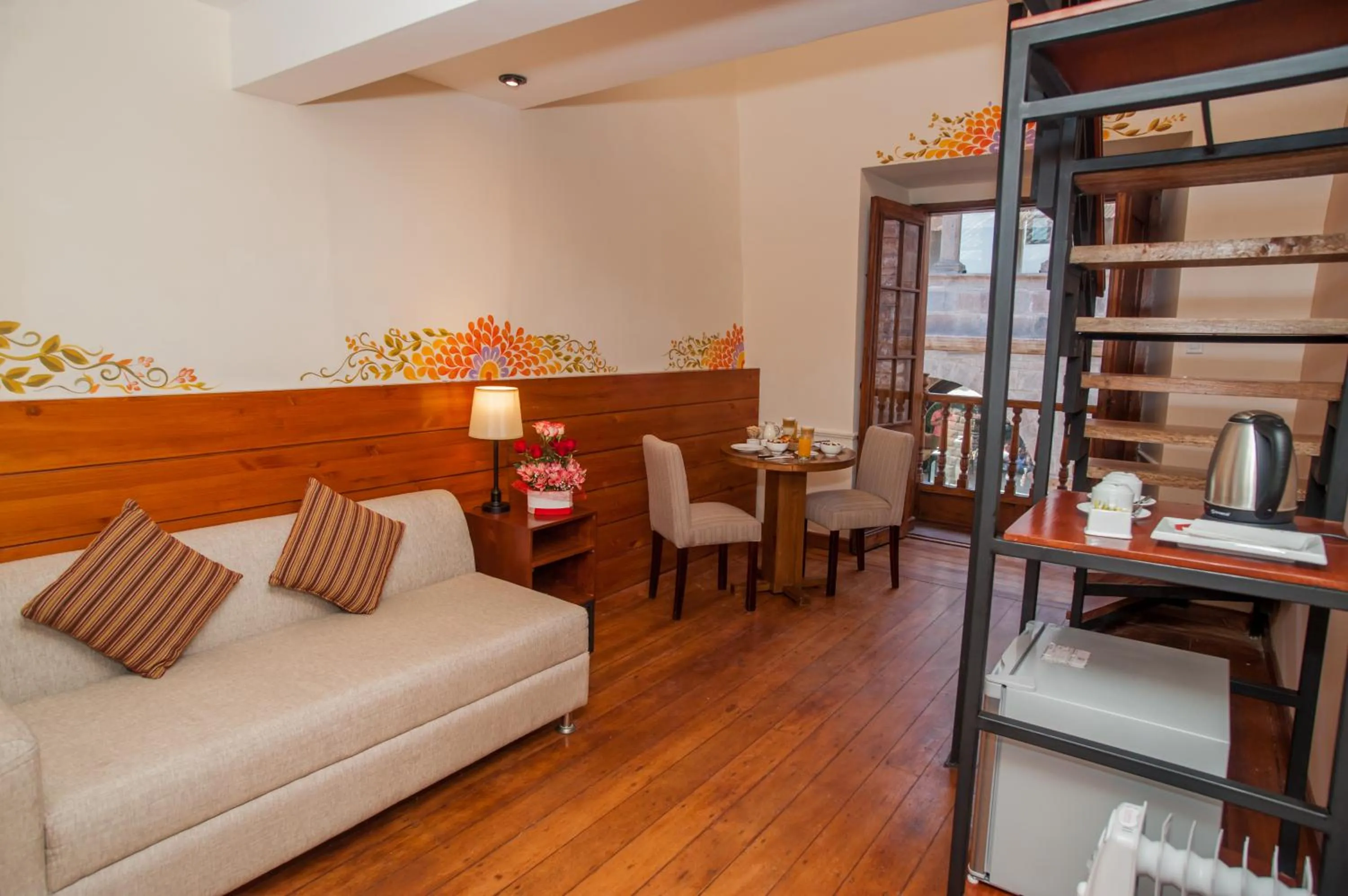 Living room in Casa Biru Hotel Boutique