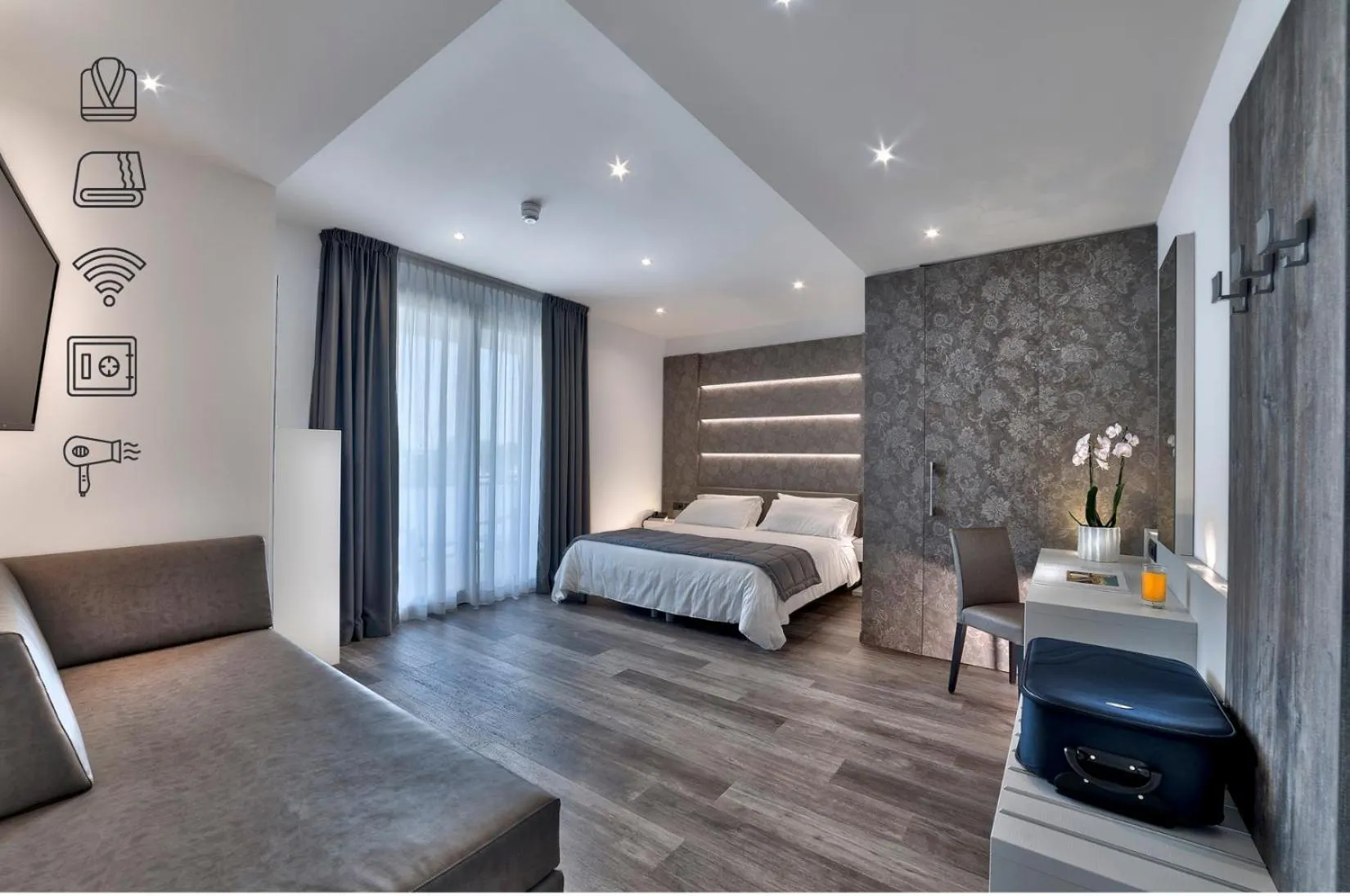 Bed in Hotel Terme Belsoggiorno