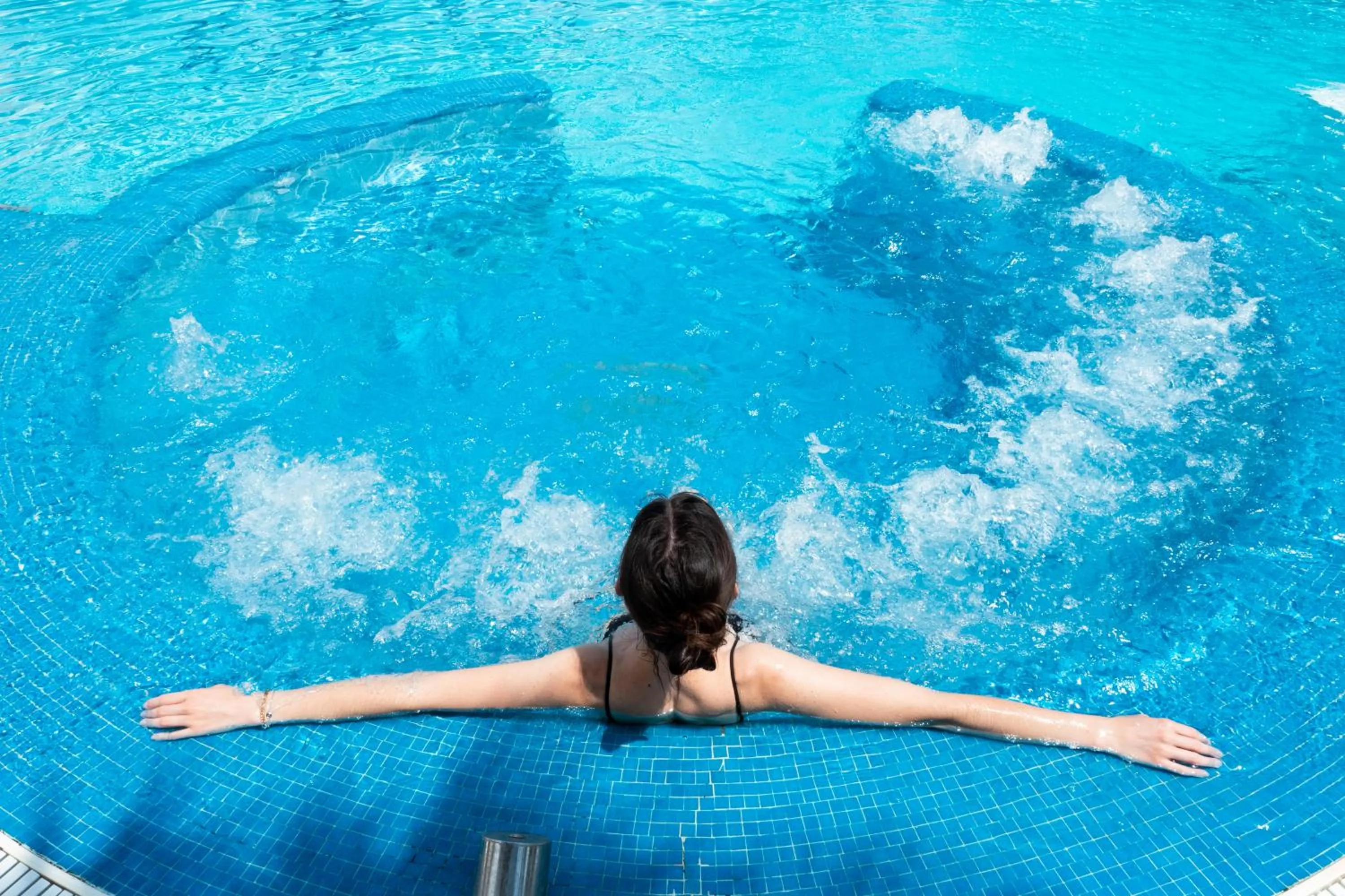 Swimming pool in Hotel Terme Belsoggiorno