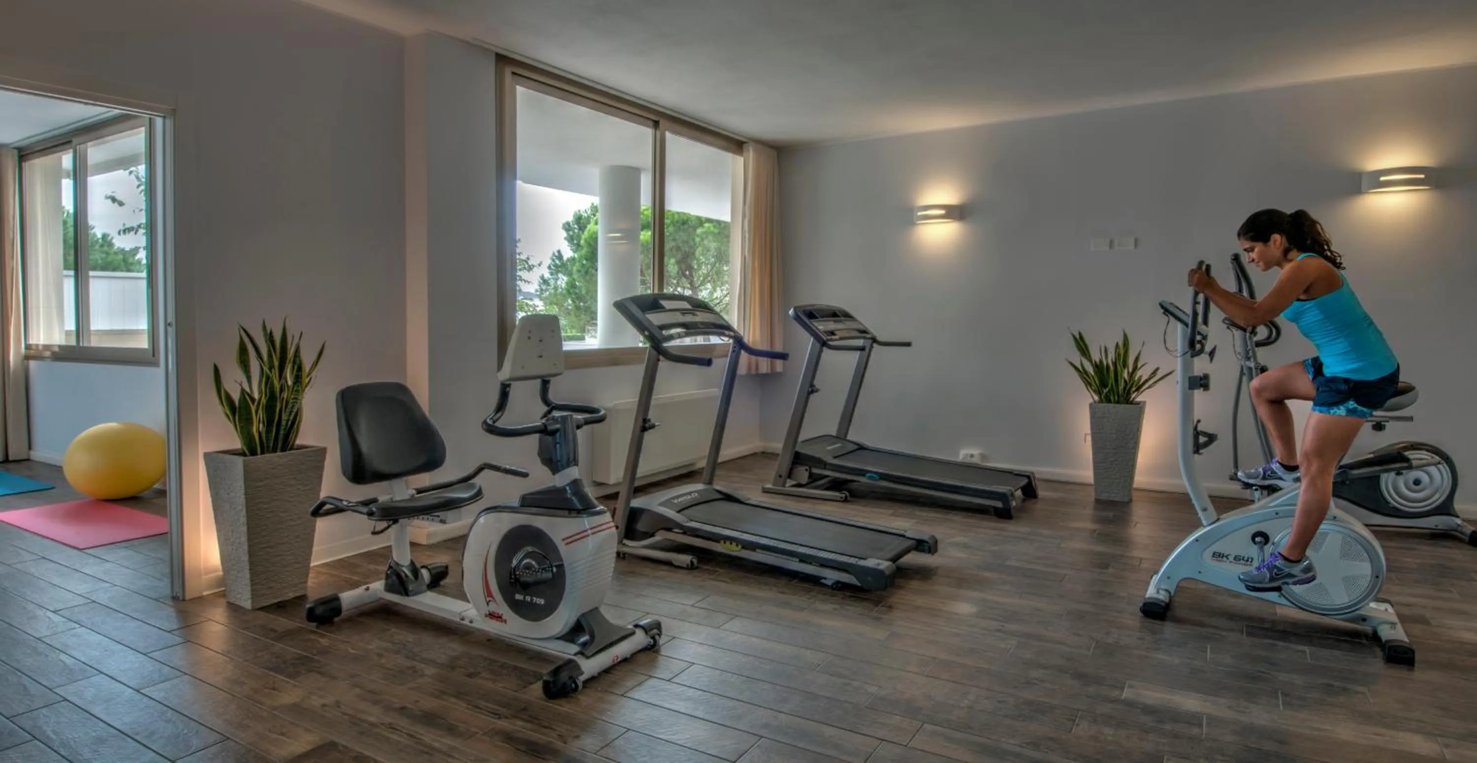 Fitness centre/facilities in Hotel Terme Belsoggiorno