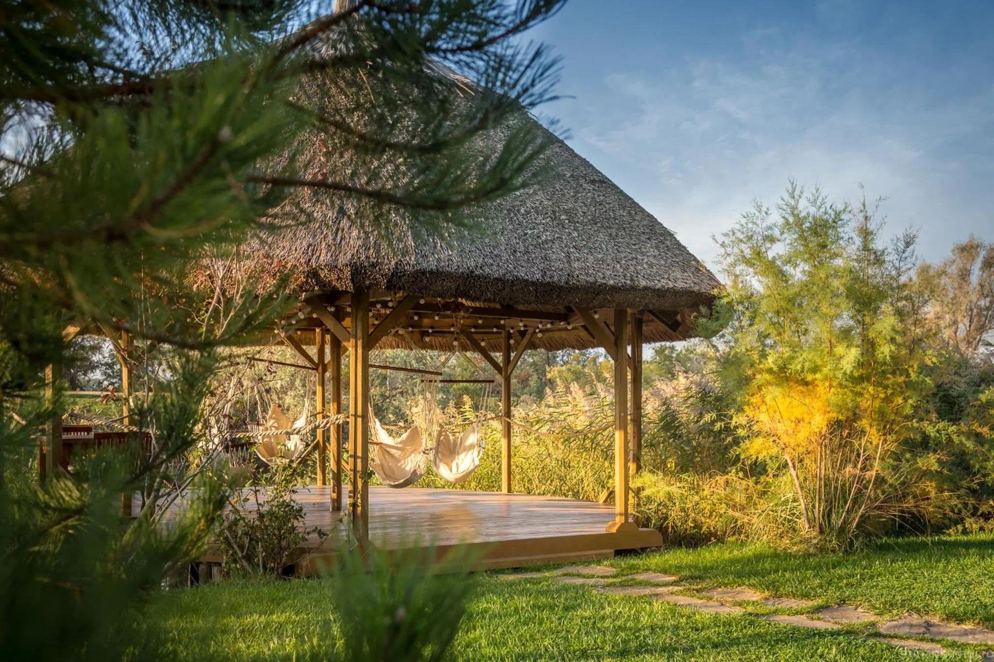Patio in Green Village Resort