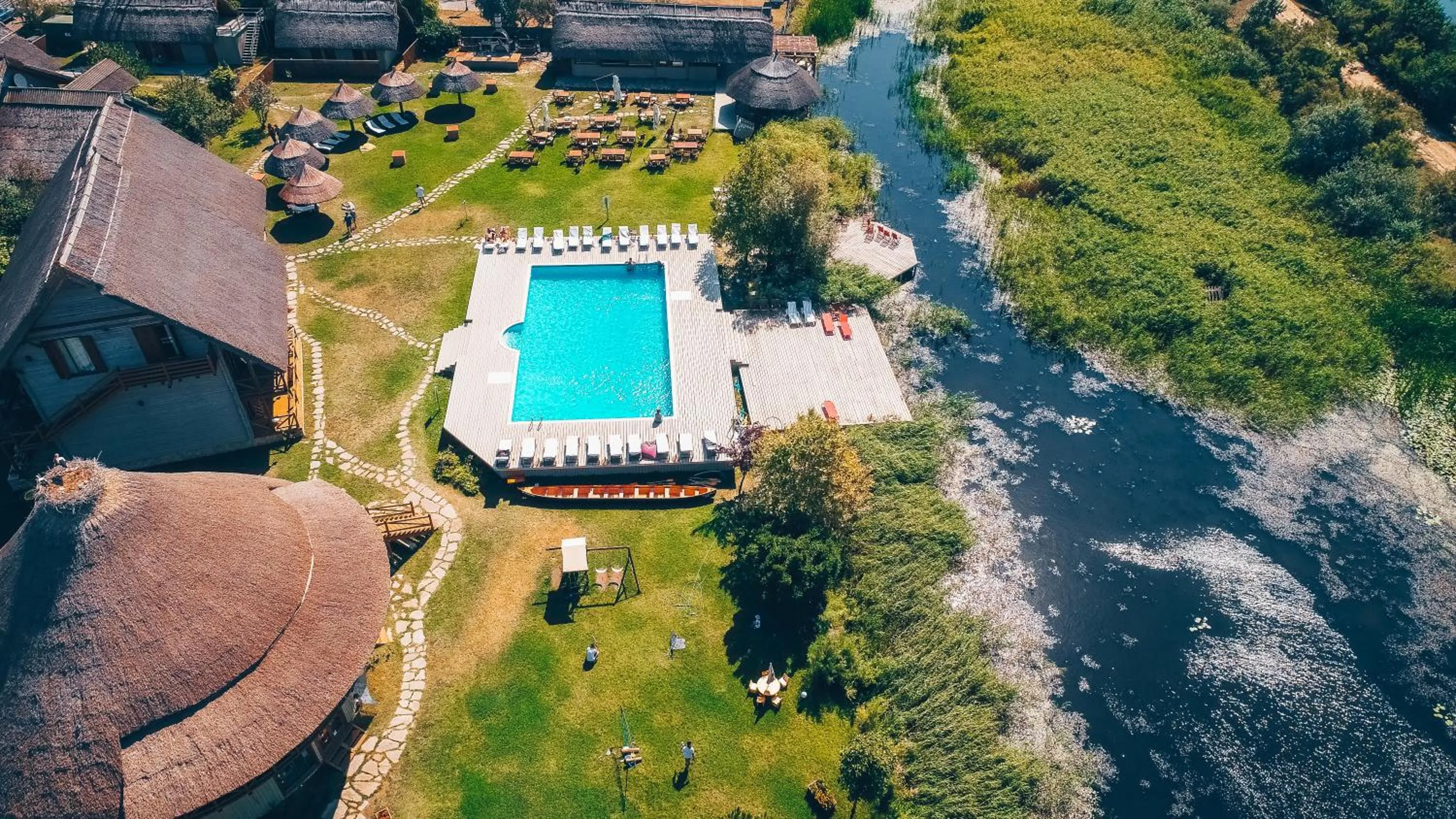 Swimming pool in Green Village Resort
