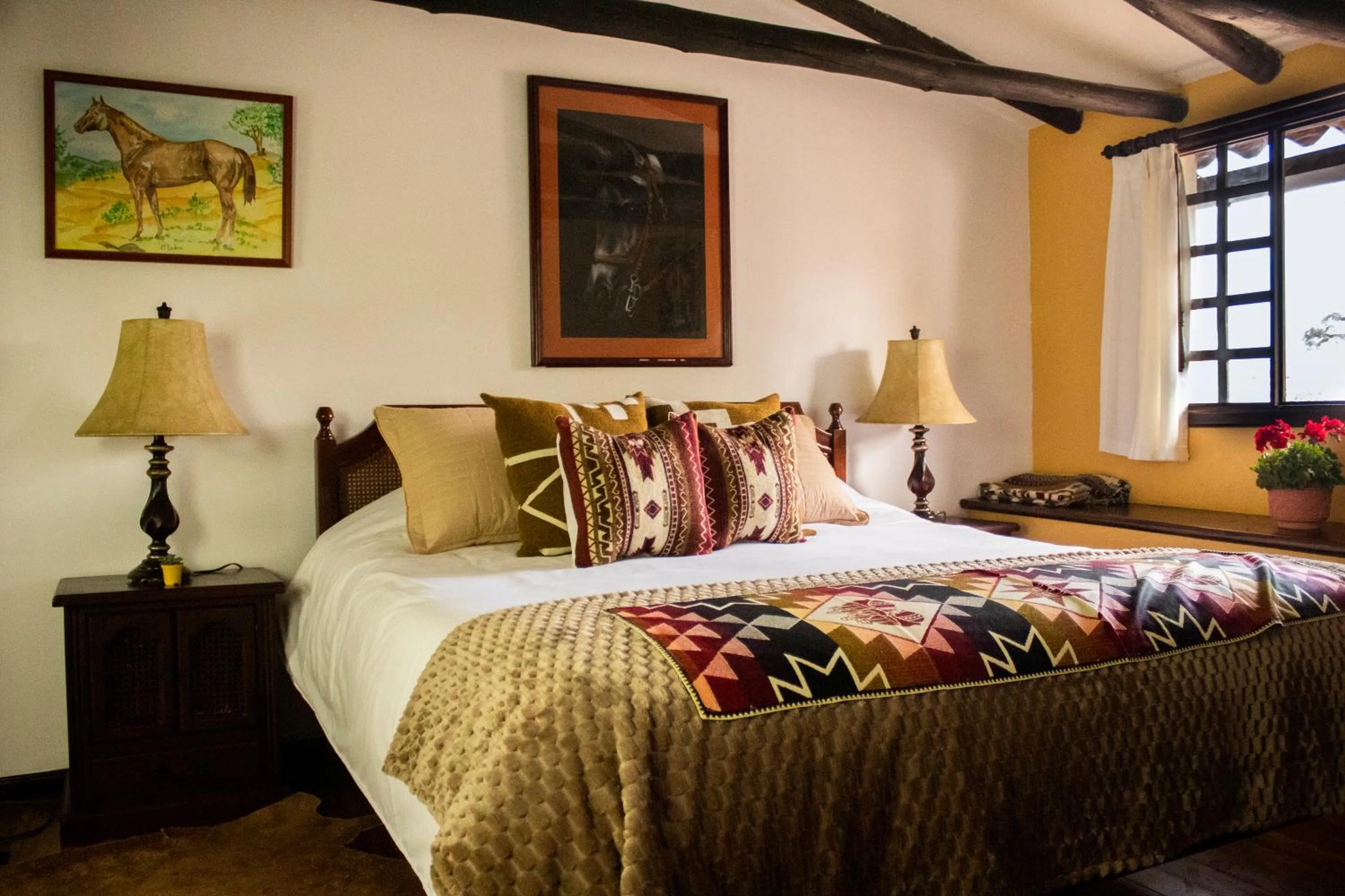 Bed in Hacienda San Isidro Trails & Experiences