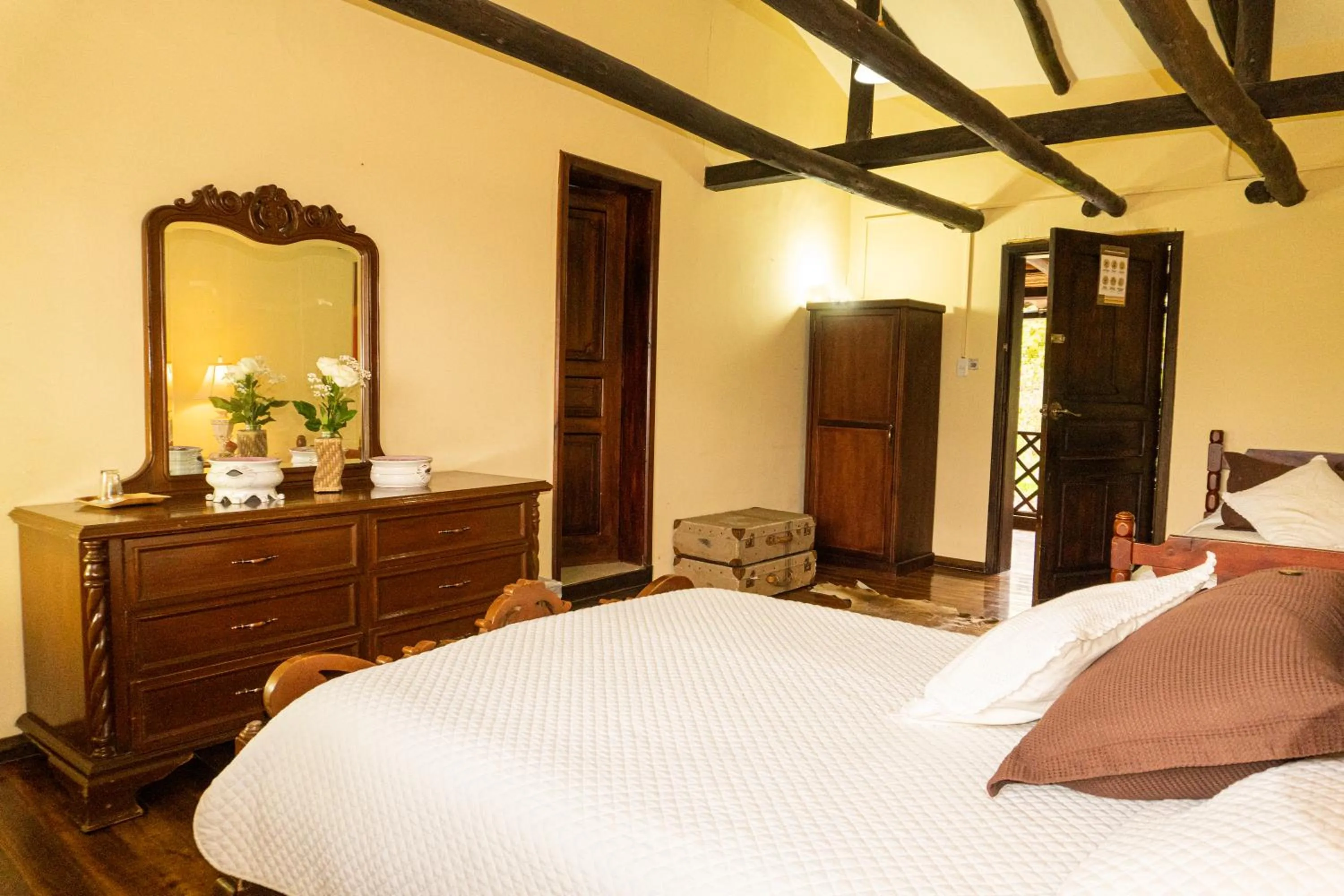 Bed in Hacienda San Isidro Trails & Experiences