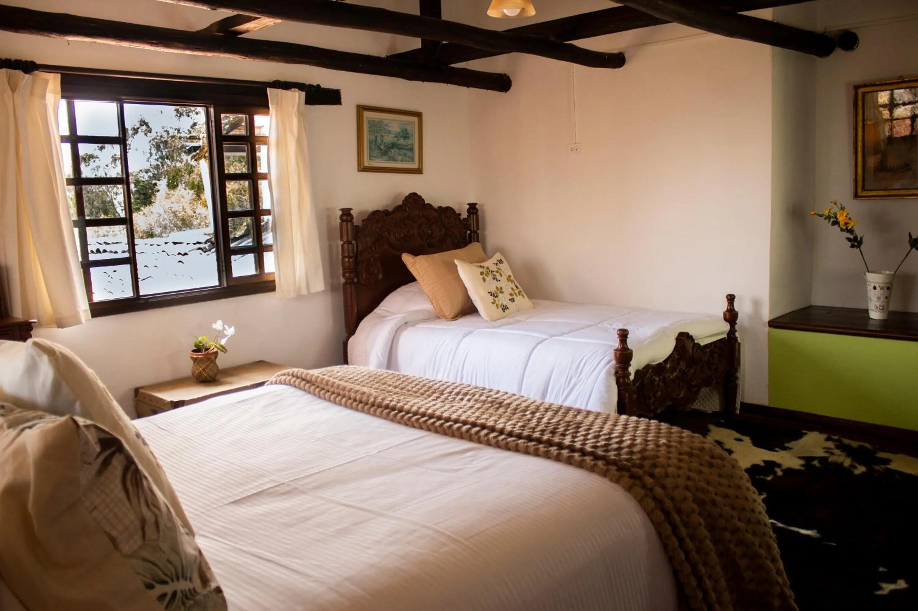Bed in Hacienda San Isidro Trails & Experiences